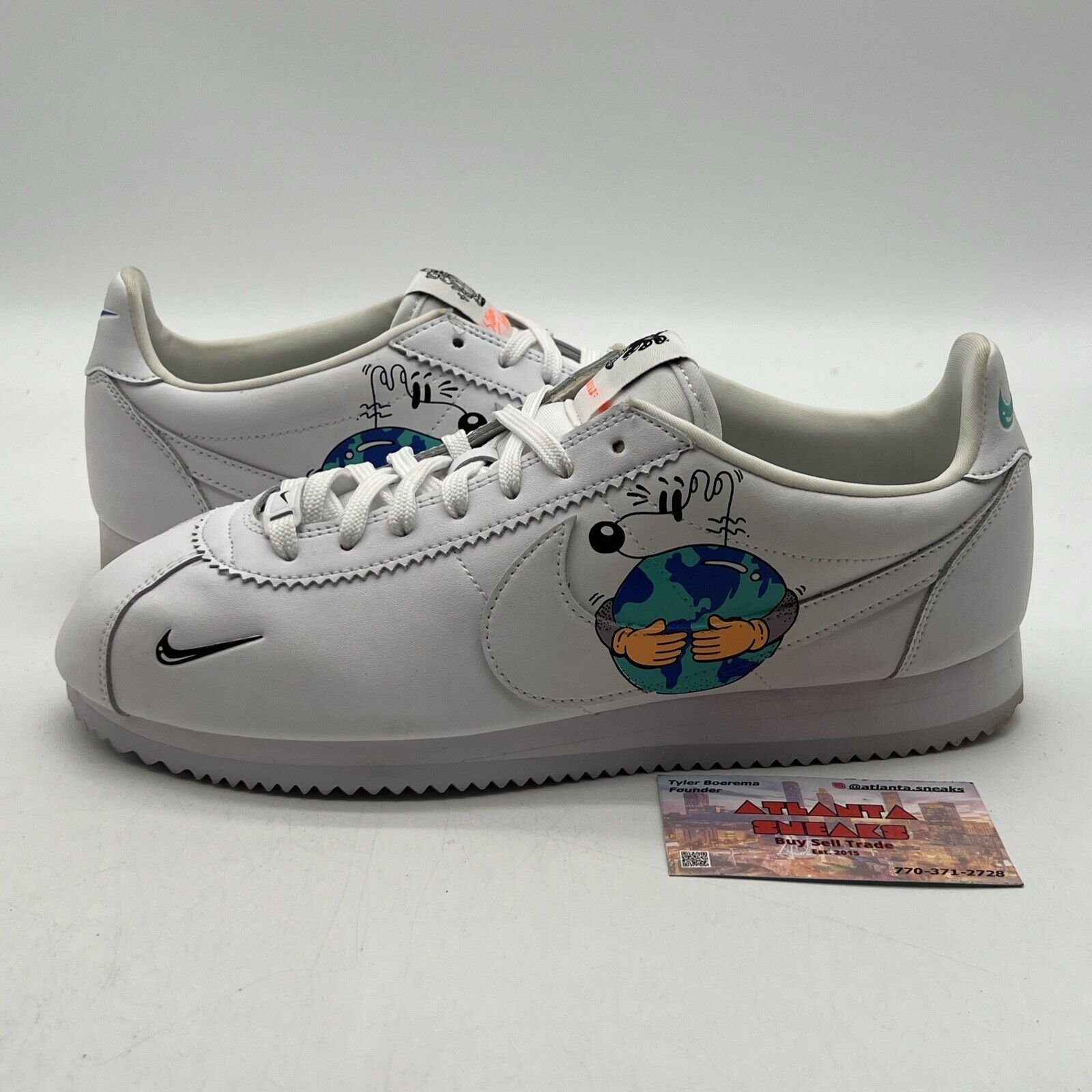 Size 10.5 - Nike Steve Harrington x Cortez Flyleather QS Earth Day (CI5548-100)