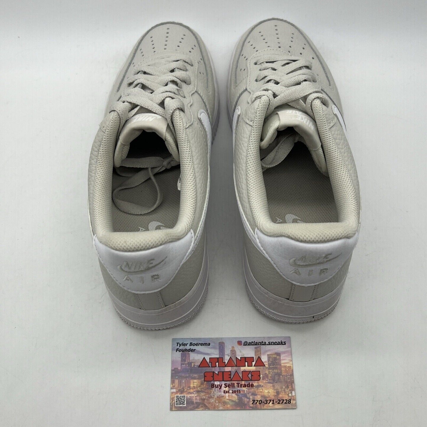 Size 10 - Nike Air Force 1 '07 Light Bone White Leather (CT2302-001)