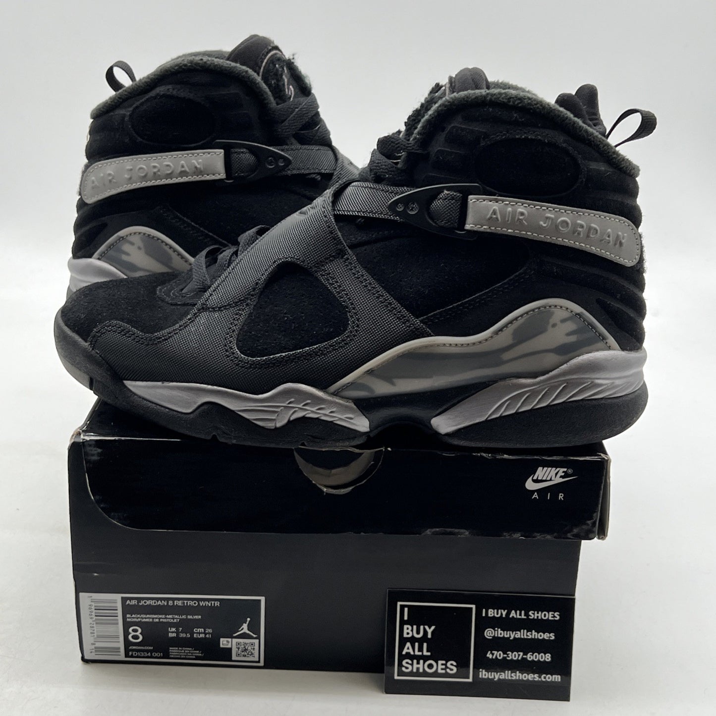Size 8 - Air Jordan 8 Retro Winterized Gunsmoke (FD1334-001)