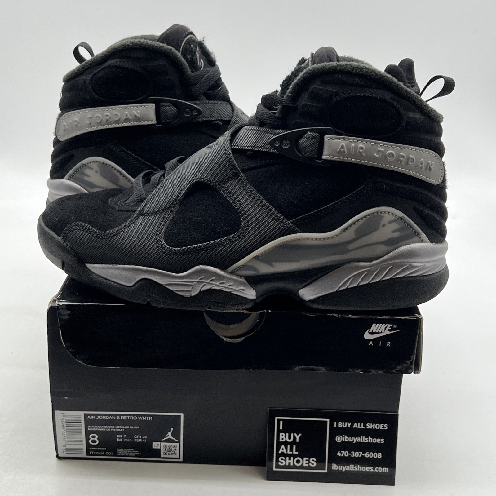 Size 8 - Air Jordan 8 Retro Winterized Gunsmoke (FD1334-001)