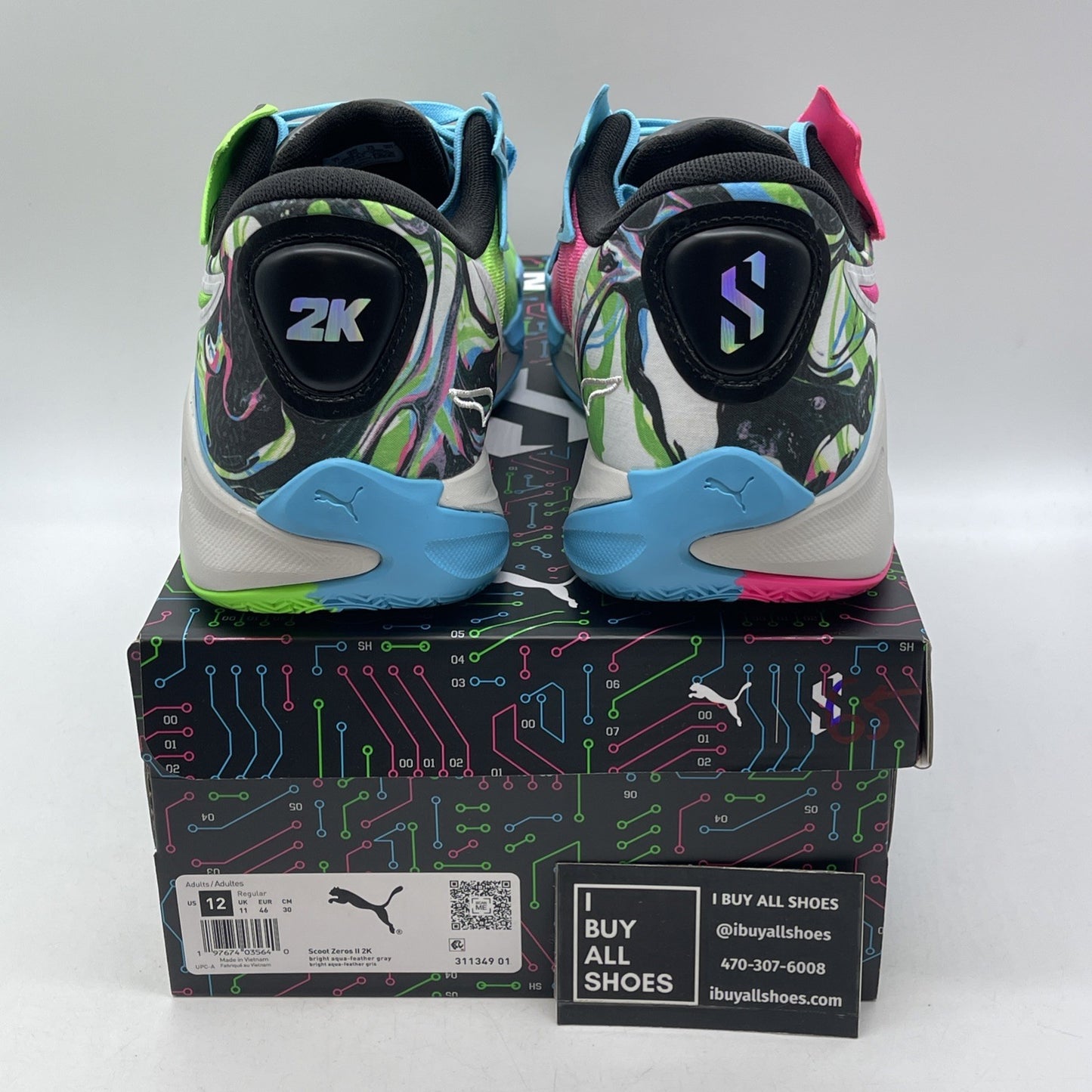 Size 12 - NBA 2K x Puma Scoot Zeros 2 Mismatched (311349-01)