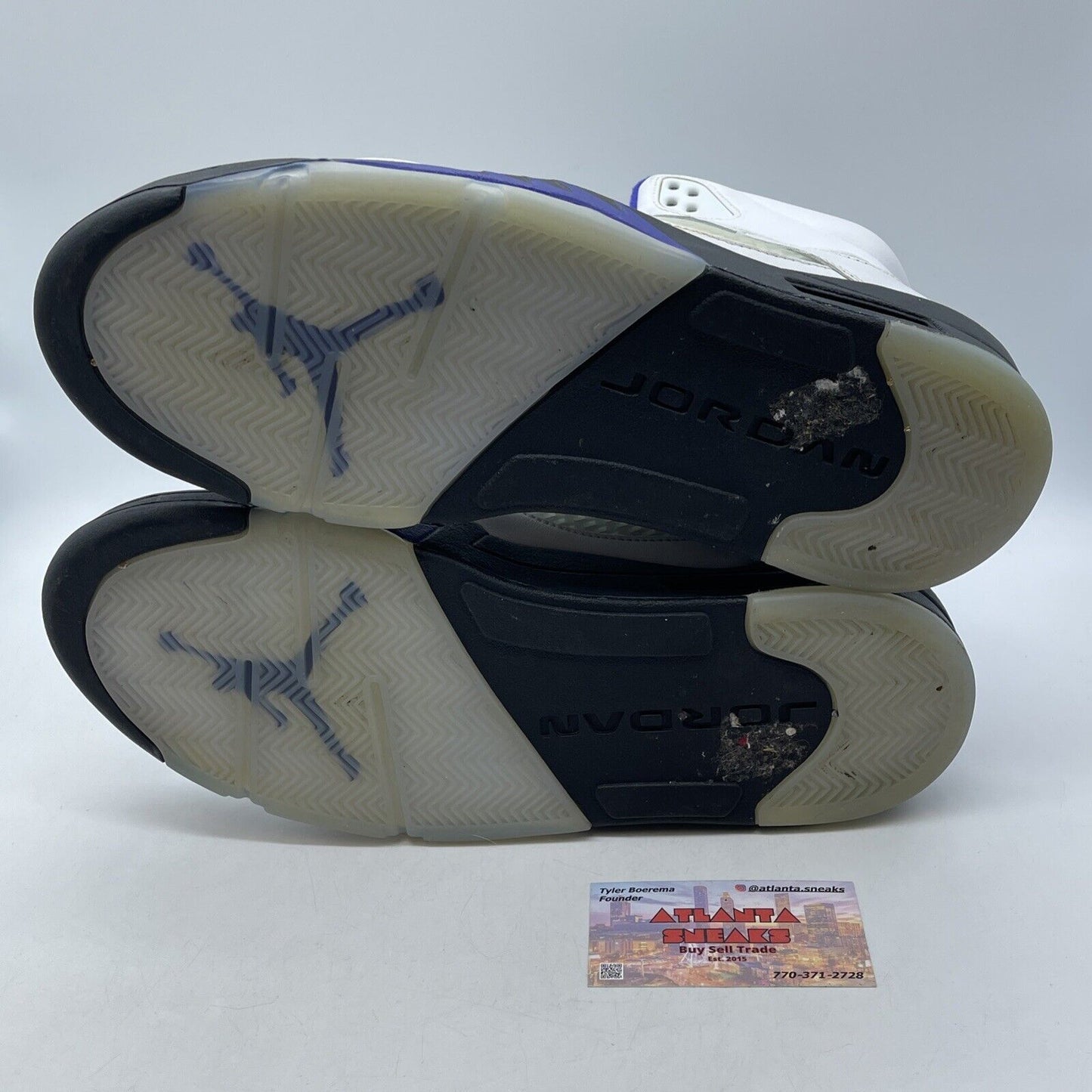 Size 13 - Jordan 5 Concord White Purple Black Suede Leather (DD0587-141)