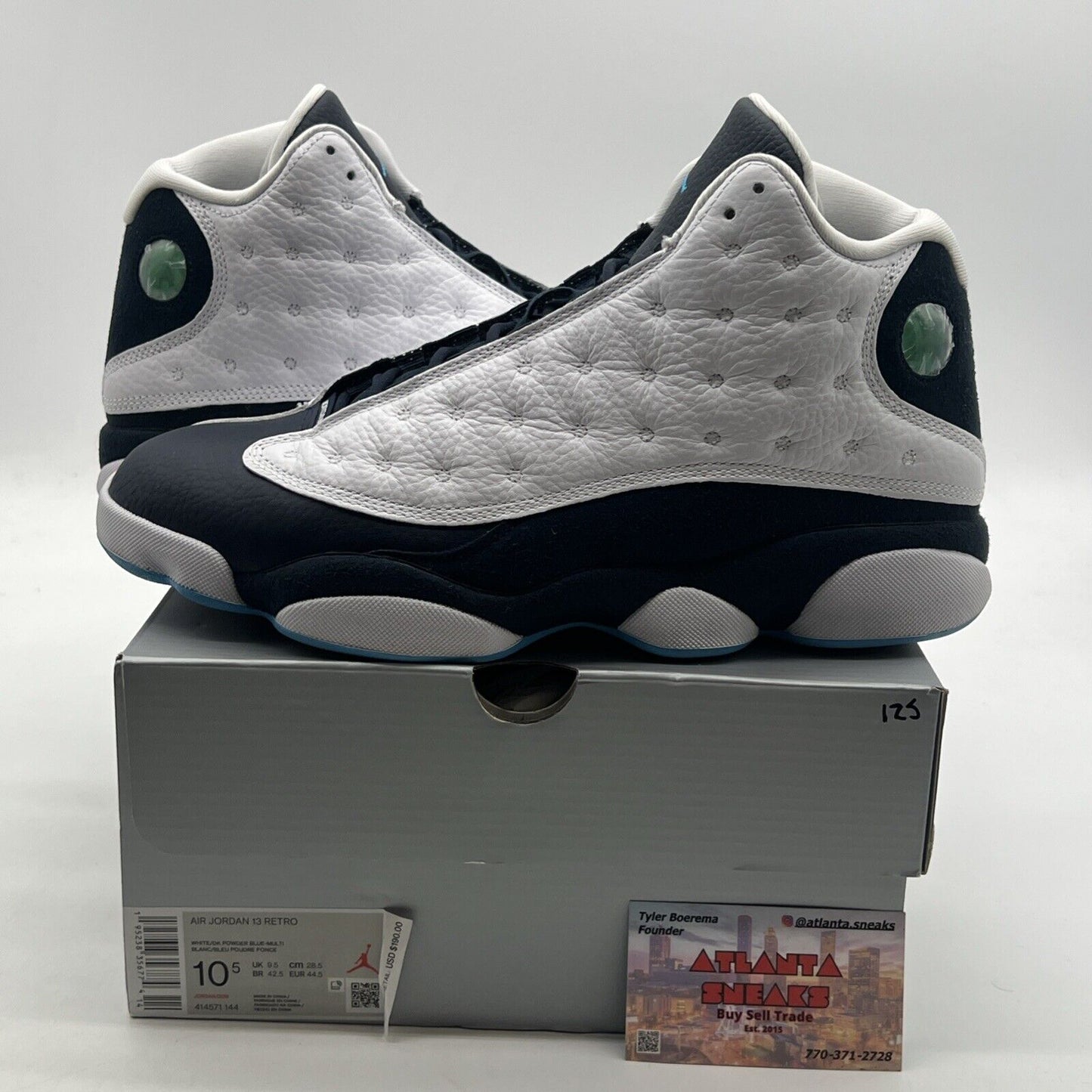 Size 10.5 - Air Jordan 13 Retro Obsidian (414571-144)