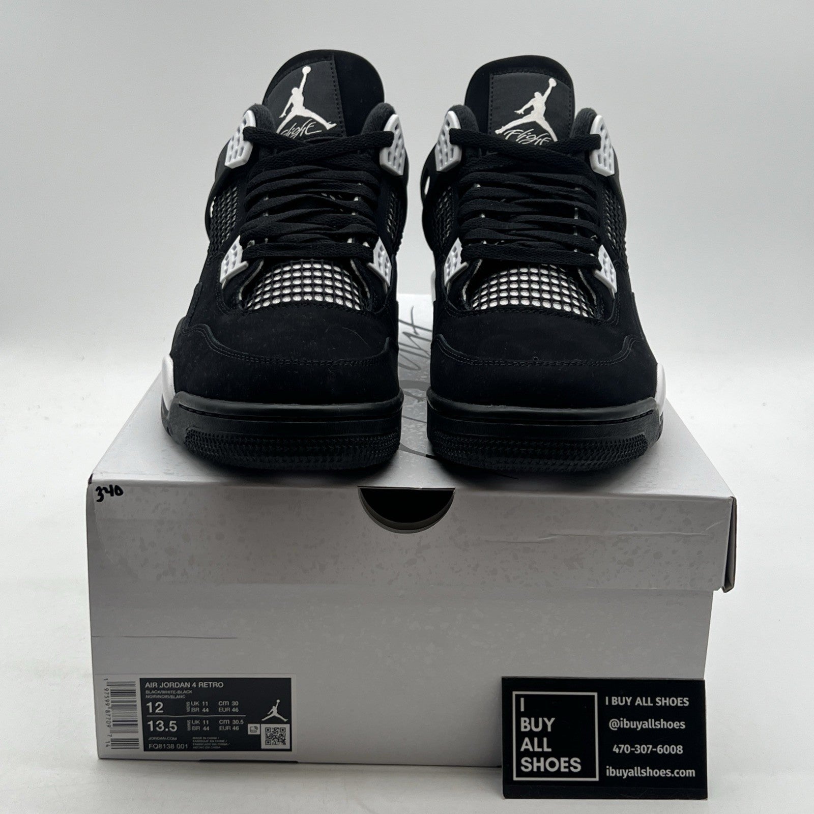 Size 12 - Air Jordan 4 Retro White Thunder (FQ8138-001)