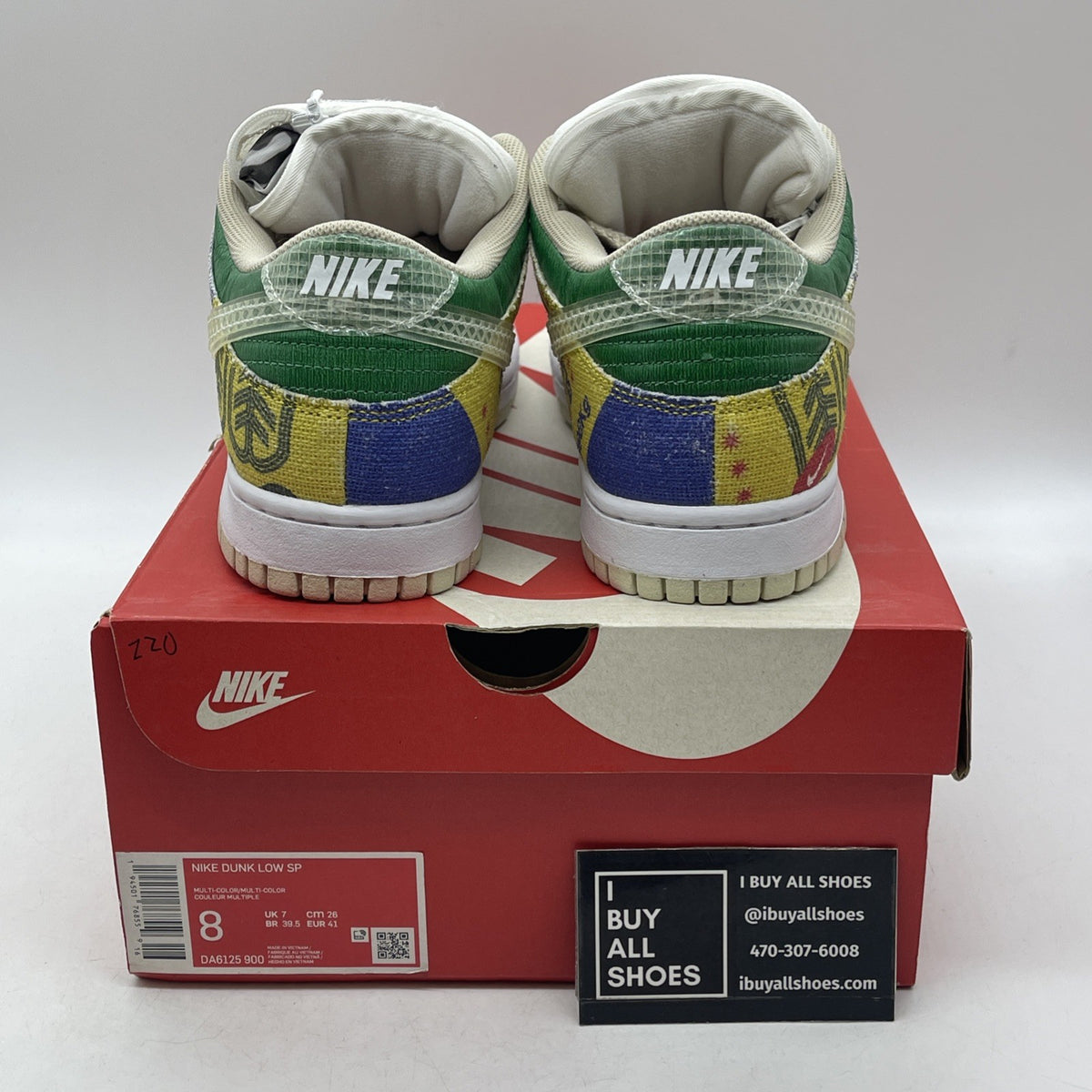 Size 8 - Nike Dunk Low City Market (DA6125-900)