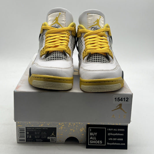 Size 9 - Air Jordan 4 Retro Vivid Sulfur W (AQ9129-101)