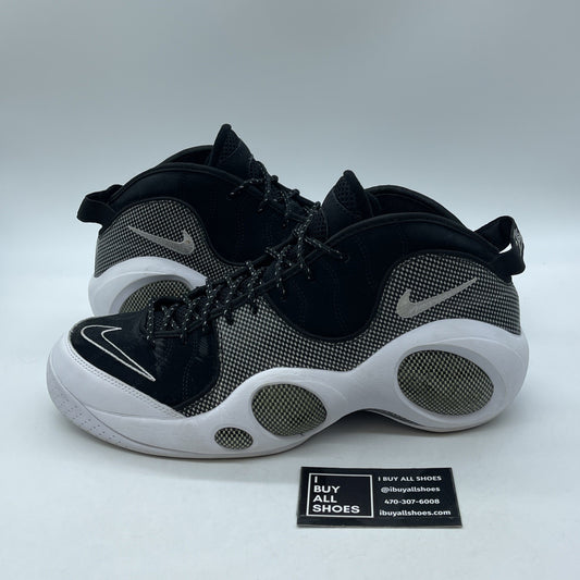 Size 12 - Nike Air Zoom Flight 95 Premium 2008 Black White Suede (317810-011)