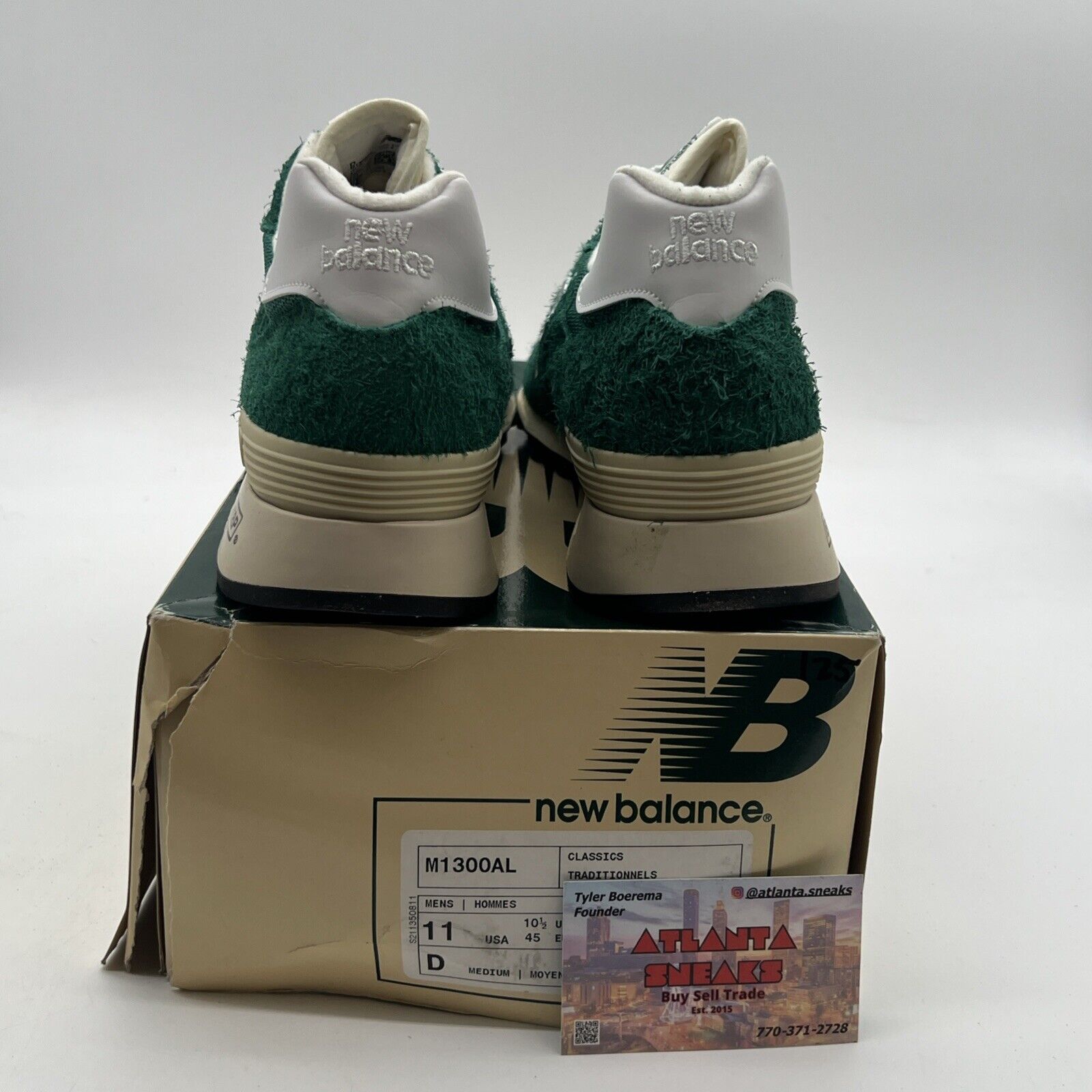 Size 11 - New Balance 1300 Aime Leon Dore “Botanical Green” (M1300AL)