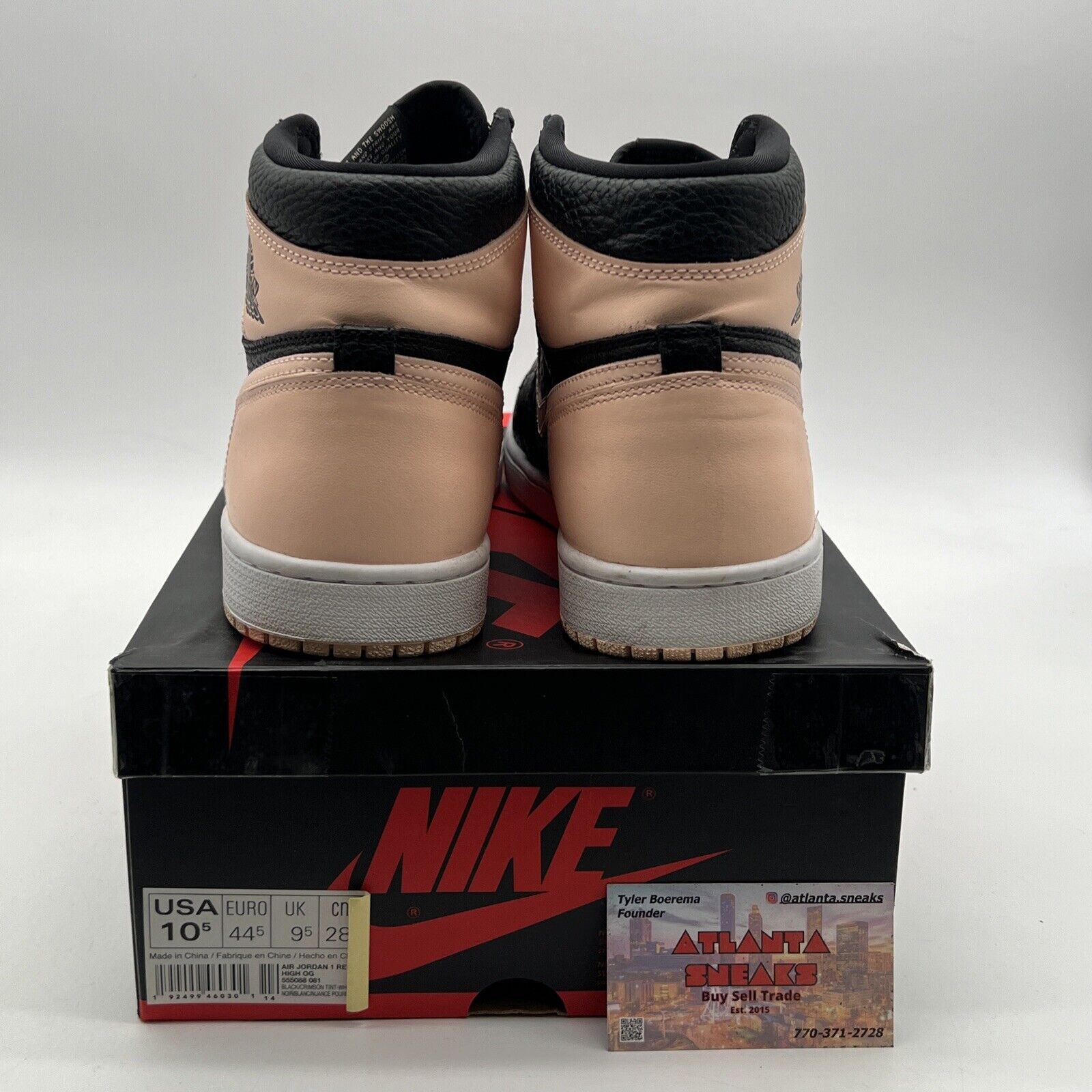 Size 10.5 - Air Jordan 1 Retro OG High Crimson Tint (555088-081)