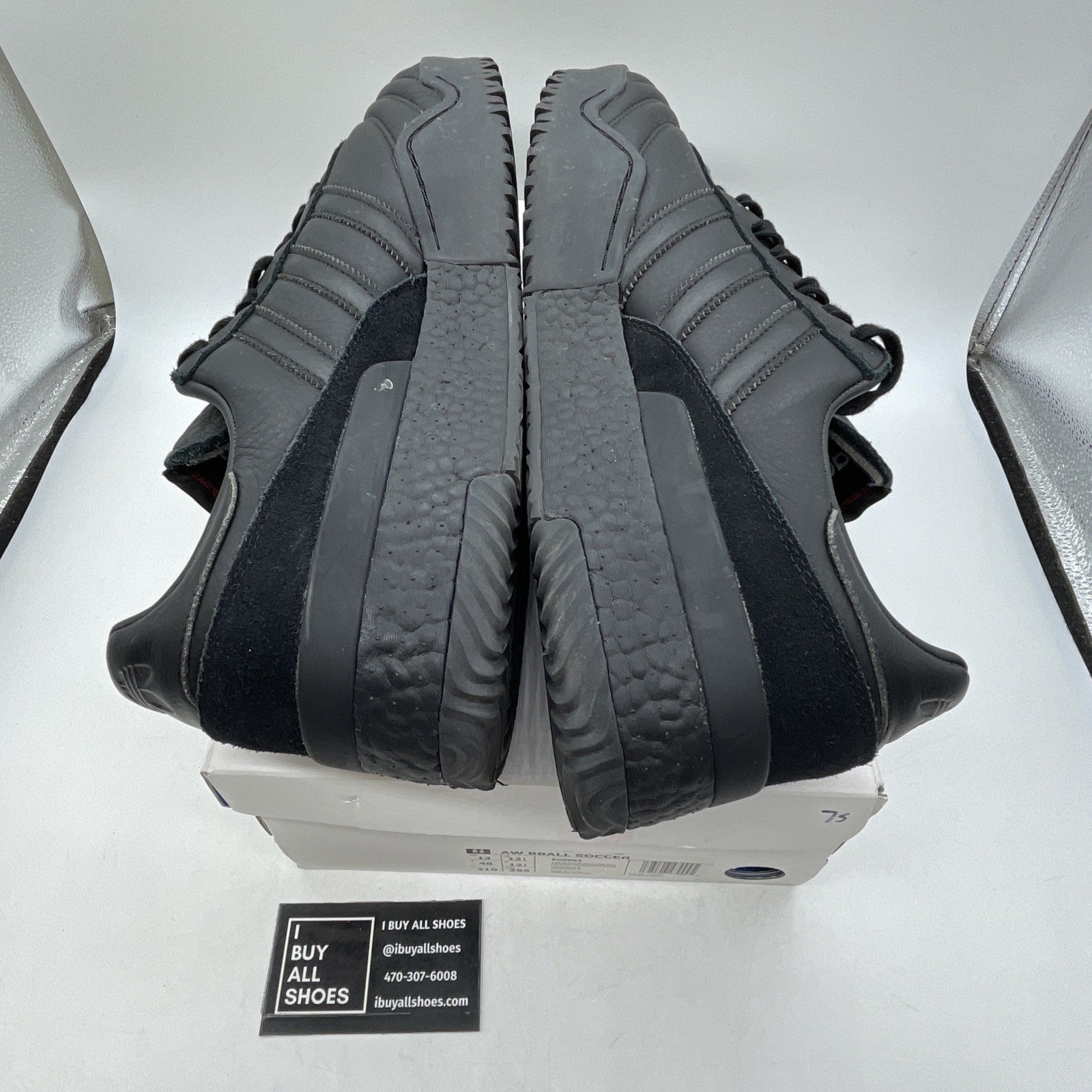 Size 13 - Adidas Alexander Wang x Bball Soccer Triple Black (EG0903)
