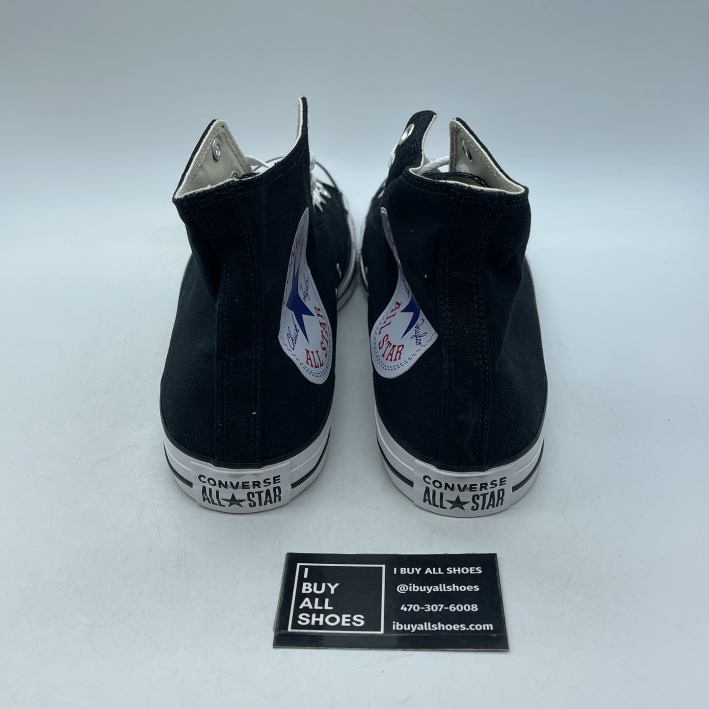 Size 13 - Converse Chuck Taylor All Star High Black White (165694C)