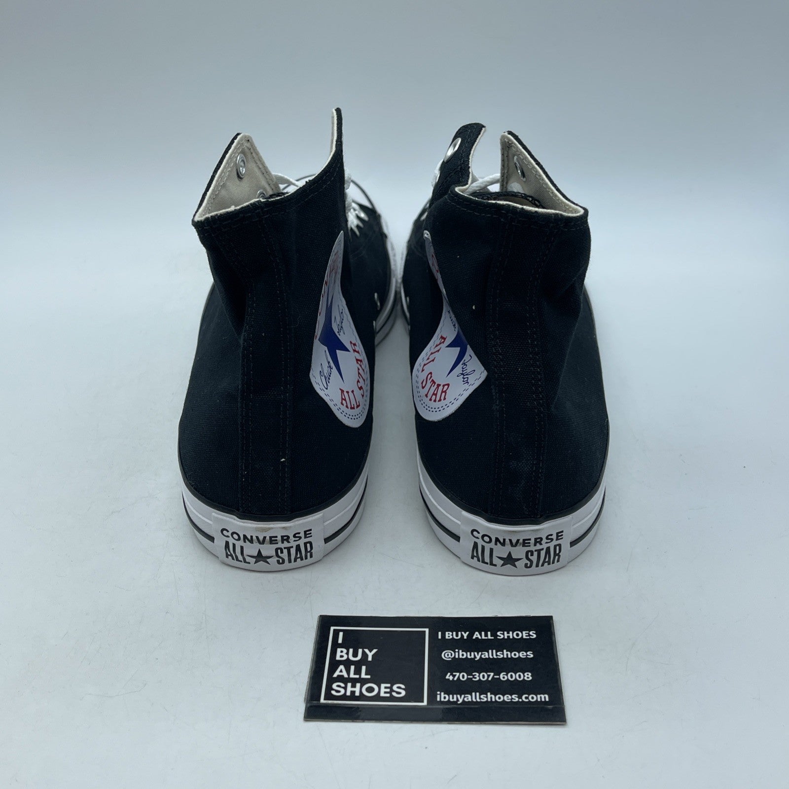 Size 13 - Converse Chuck Taylor All Star High Black White (165694C)