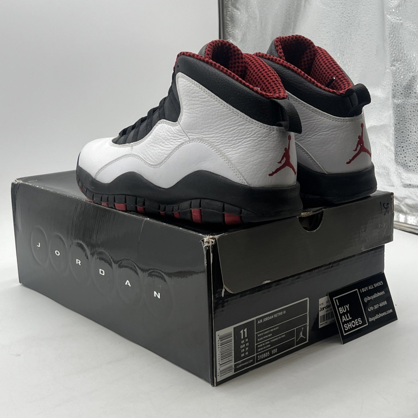 Size 11 - Air Jordan 10 Retro 2012 Chicago (310805-100)