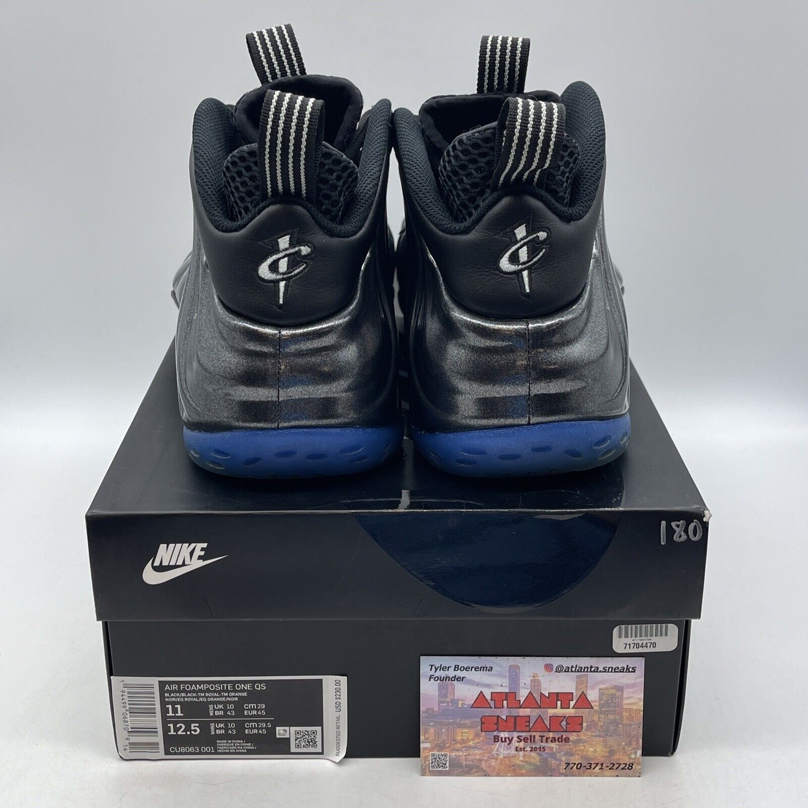 Size 11 - Nike Air Foamposite One QS Gradient Soles Grey Leather (CU8063-001)