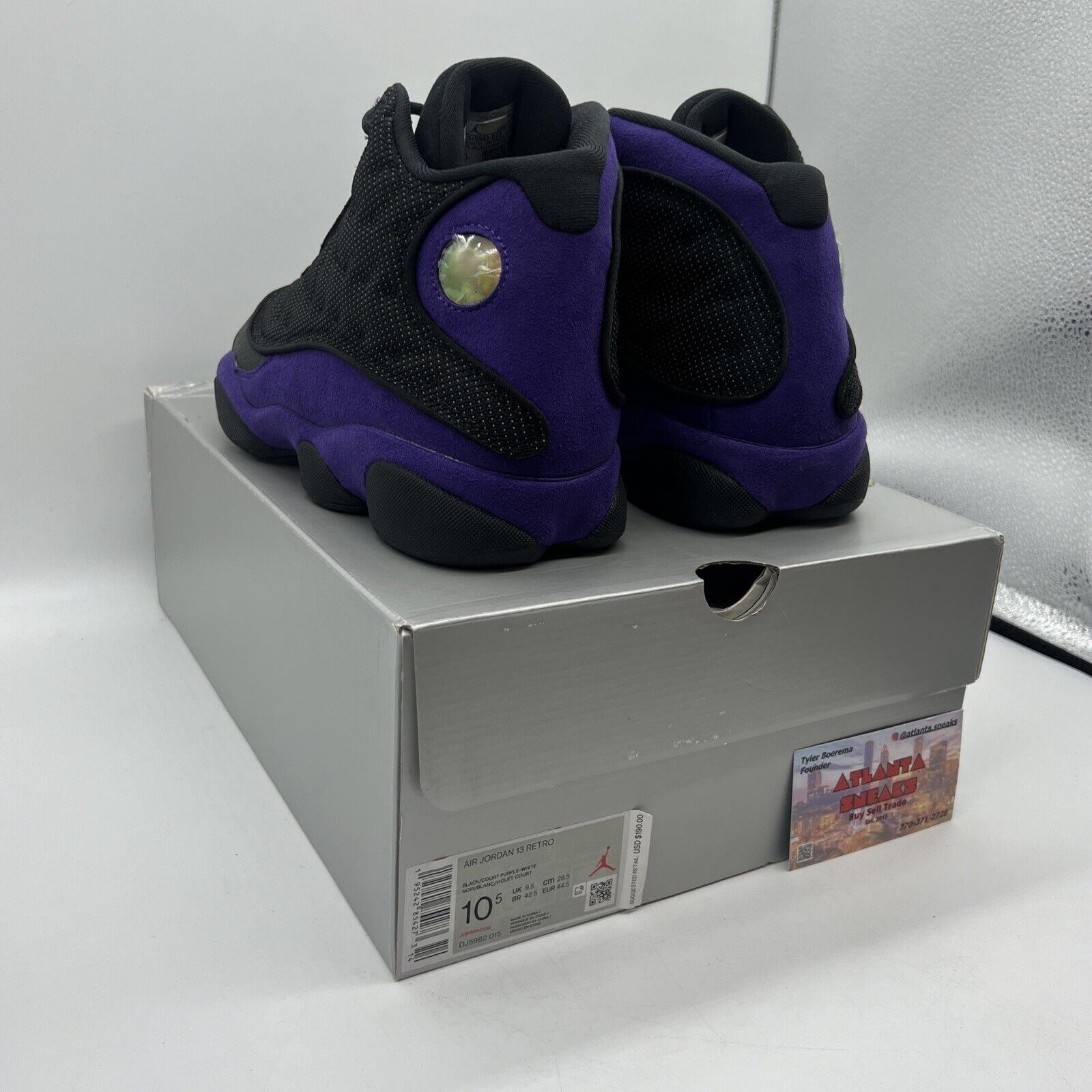 Size 10.5 - Jordan 13 Retro Court Purple Brand New Og All Black Purple