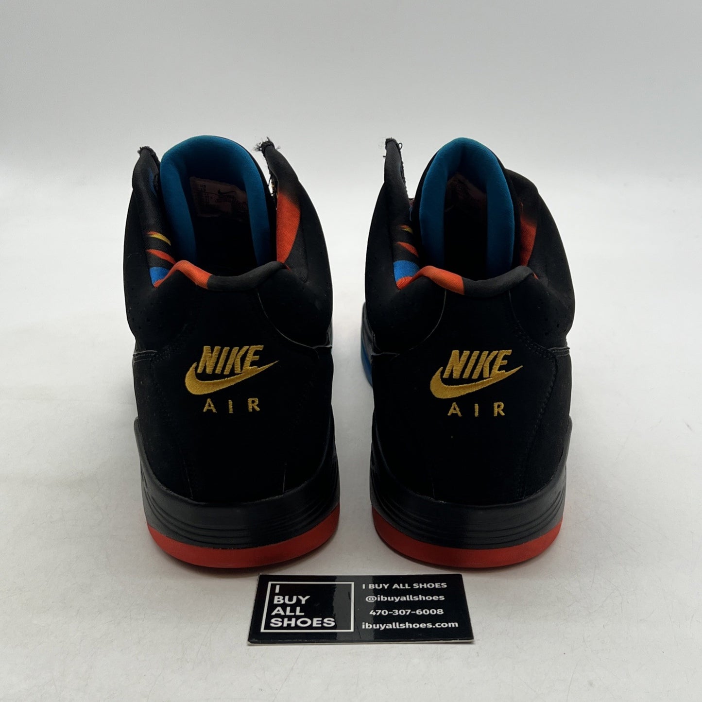 Size 13 - Nike Air Flight Lite Mid Black Team Orange (DQ7687-001)