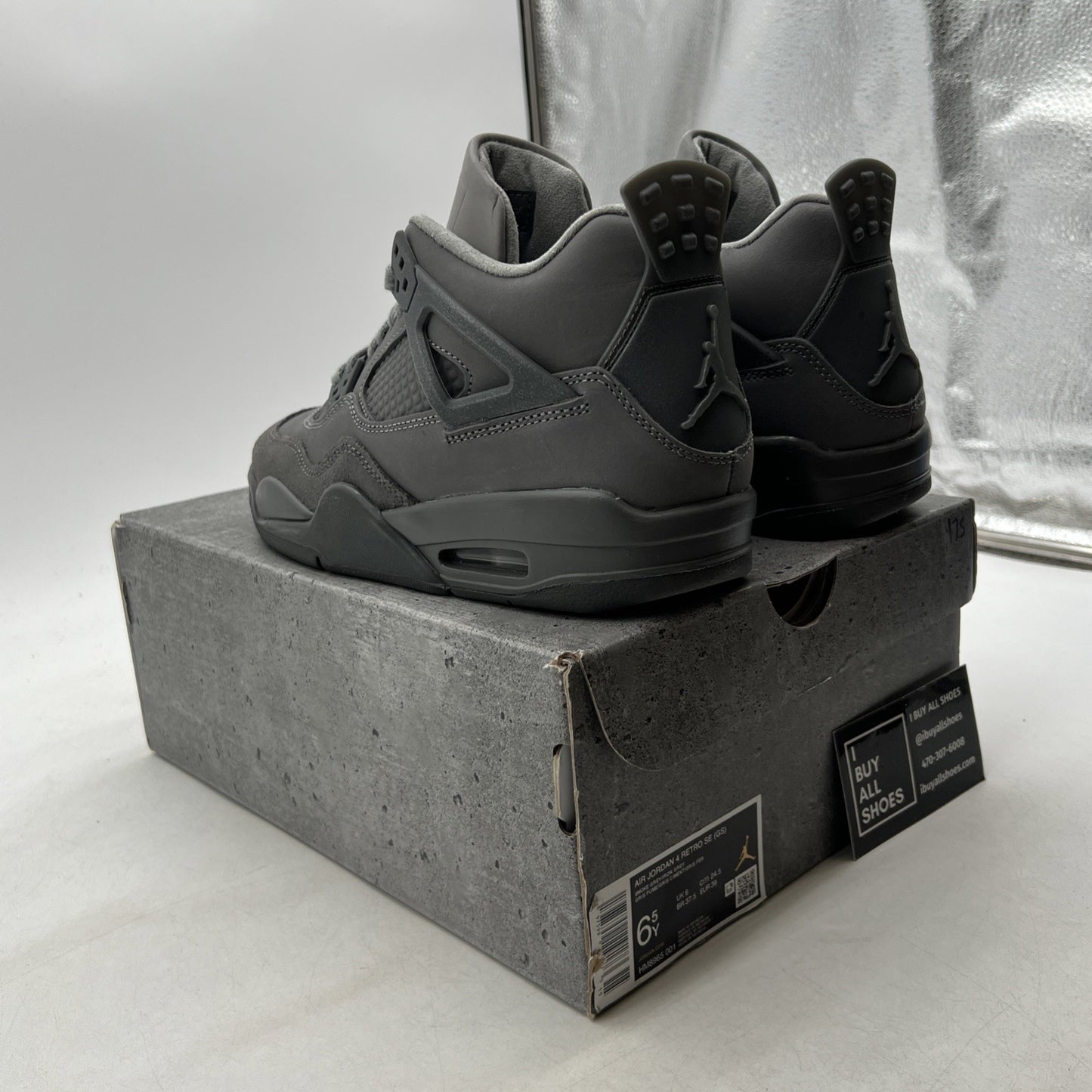 Size 6.5Y - Air Jordan 4 Retro SE Paris Olympics Wet Cement (HM8965-001)