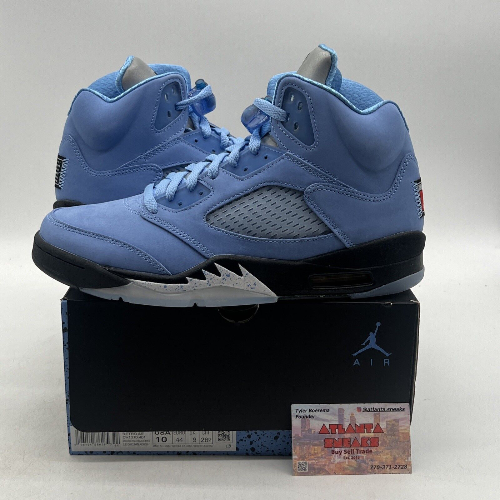 Size 10 - Jordan 5 Retro SE Mid UNC Black Icey Suede (DV1310-401)