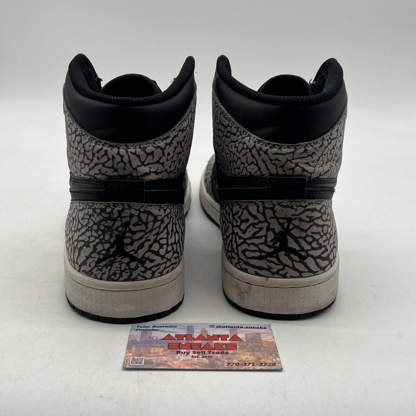 Size 10.5 - Air Jordan 1 Retro High Black Elephant (838115-013)