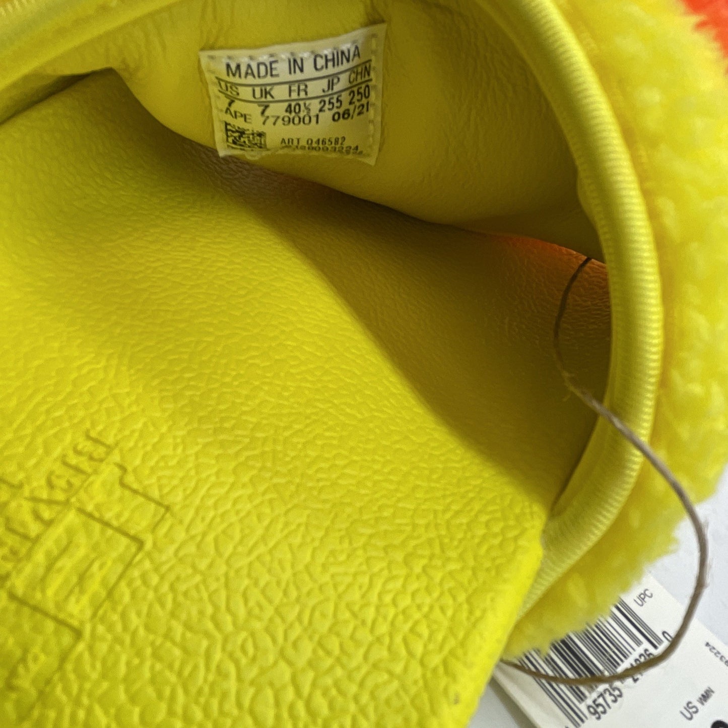 Size 7 - Adidas x Jeremy Scott Teddy Bear Slides Adilette Sandals (Q46582)