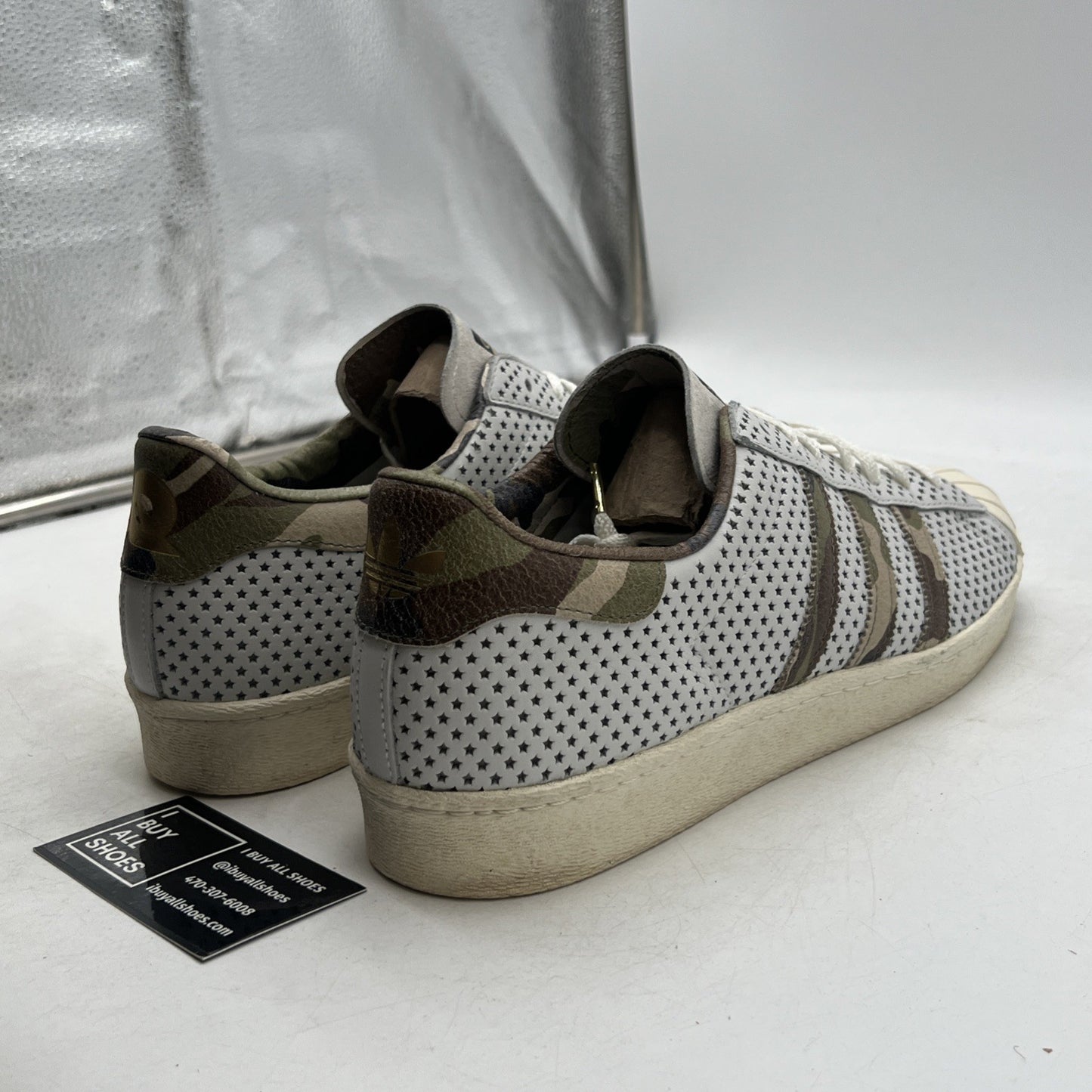 Size 13 - adidas Superstar 80s Qs Camo Stripes (Q16292)