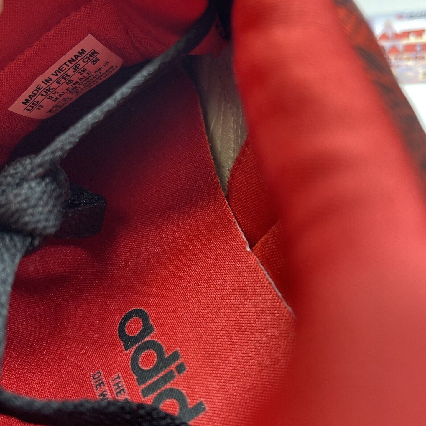 Size 13 - adidas Tech Super Year Of The Horse Red Black Suede Leather (D65457)