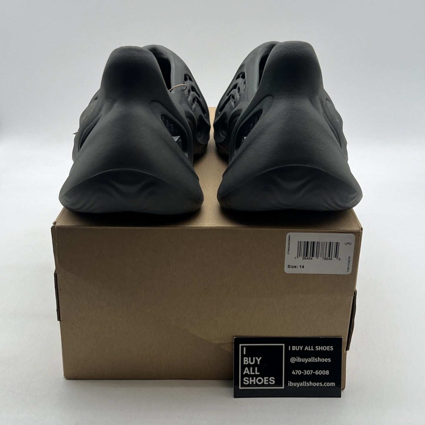 Size 14 - Adidas Yeezy Foam RNNR Runner Carbon Men Sneaker Slides (IG5349)