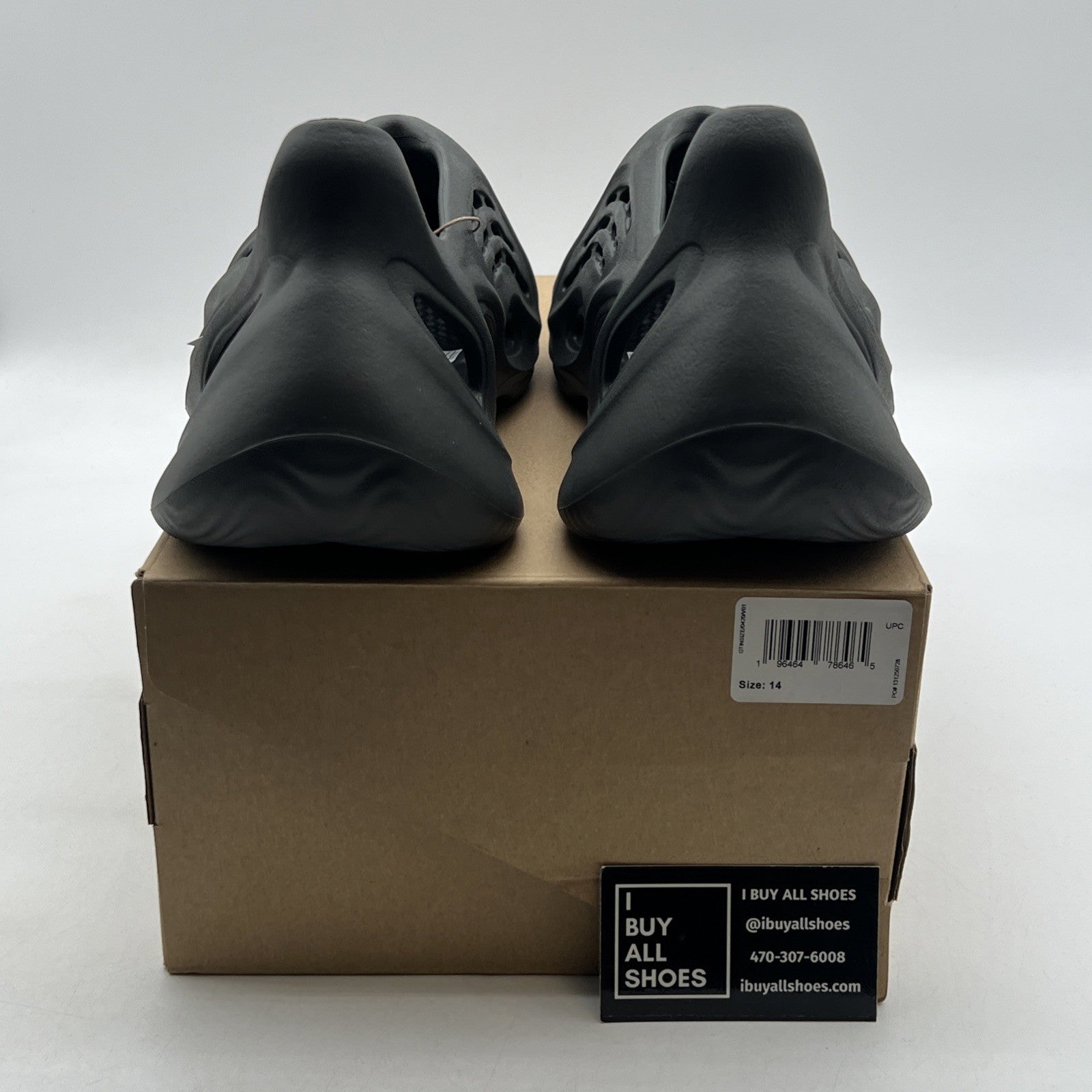 Size 14 - Adidas Yeezy Foam RNNR Runner Carbon Men Sneaker Slides (IG5349)