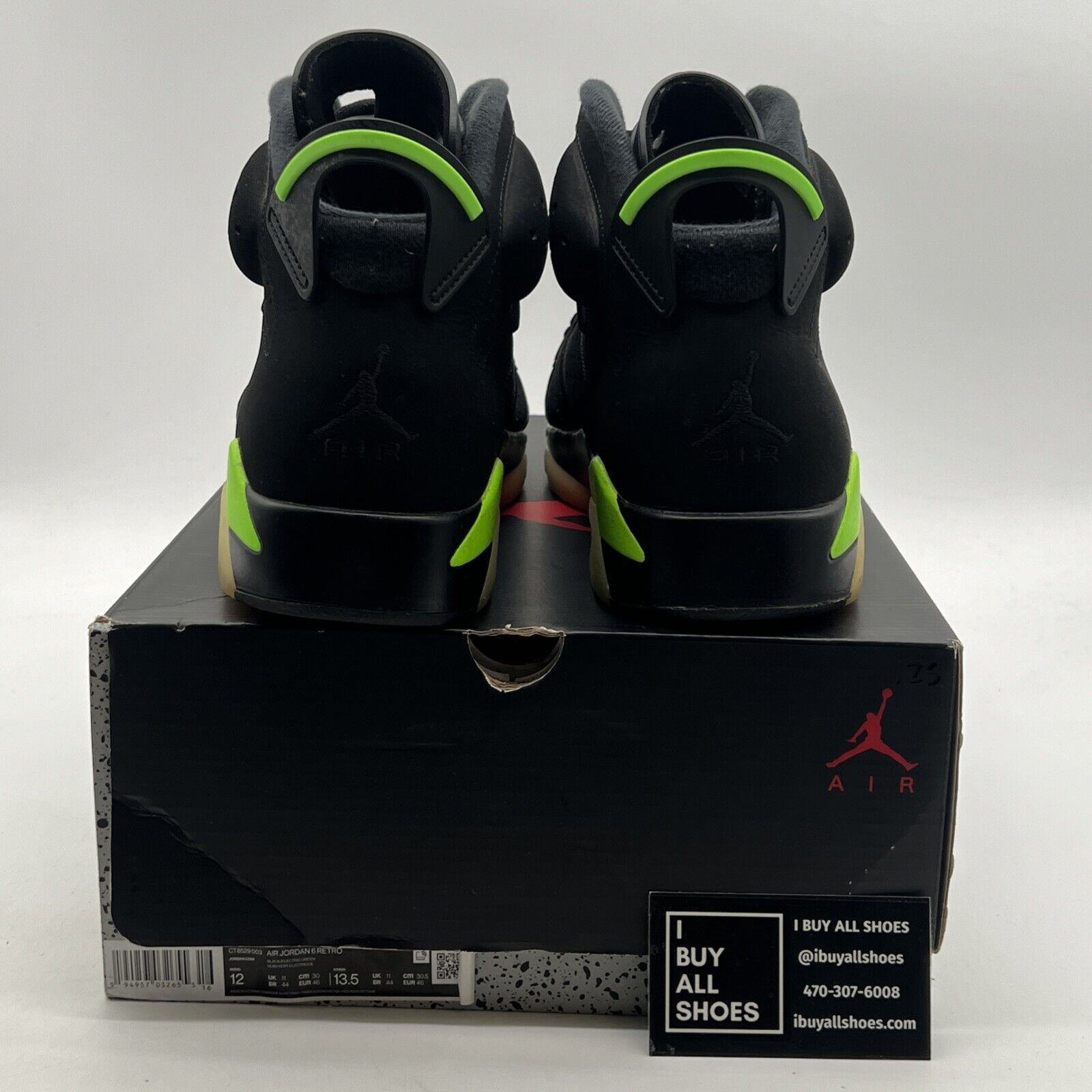 Size 12 - Air Jordan 6 Retro Electric Green 2021 (CT8529-003)