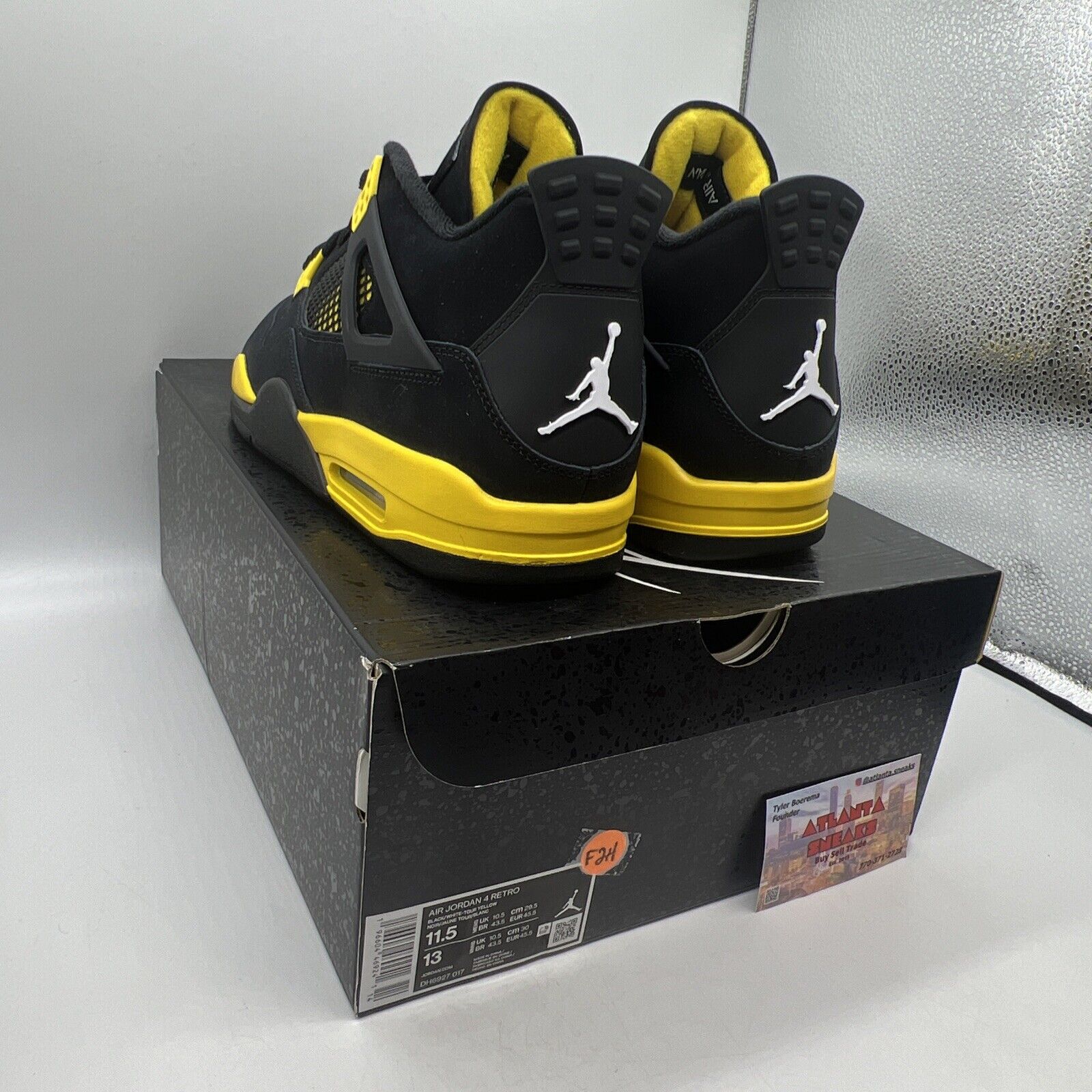 Size 11.5 - Jordan 4 Retro Mid Thunder Brand New Oh All Yellow Black