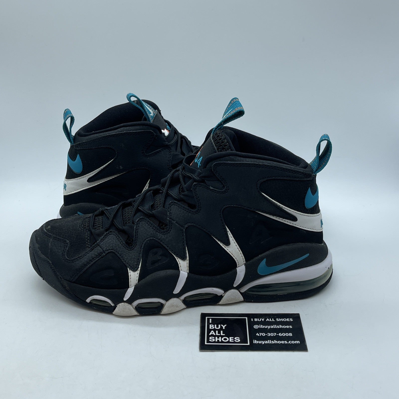 Size 9 - Nike Air Max Cb34 Black White Blue Suede Leather (414243-001)