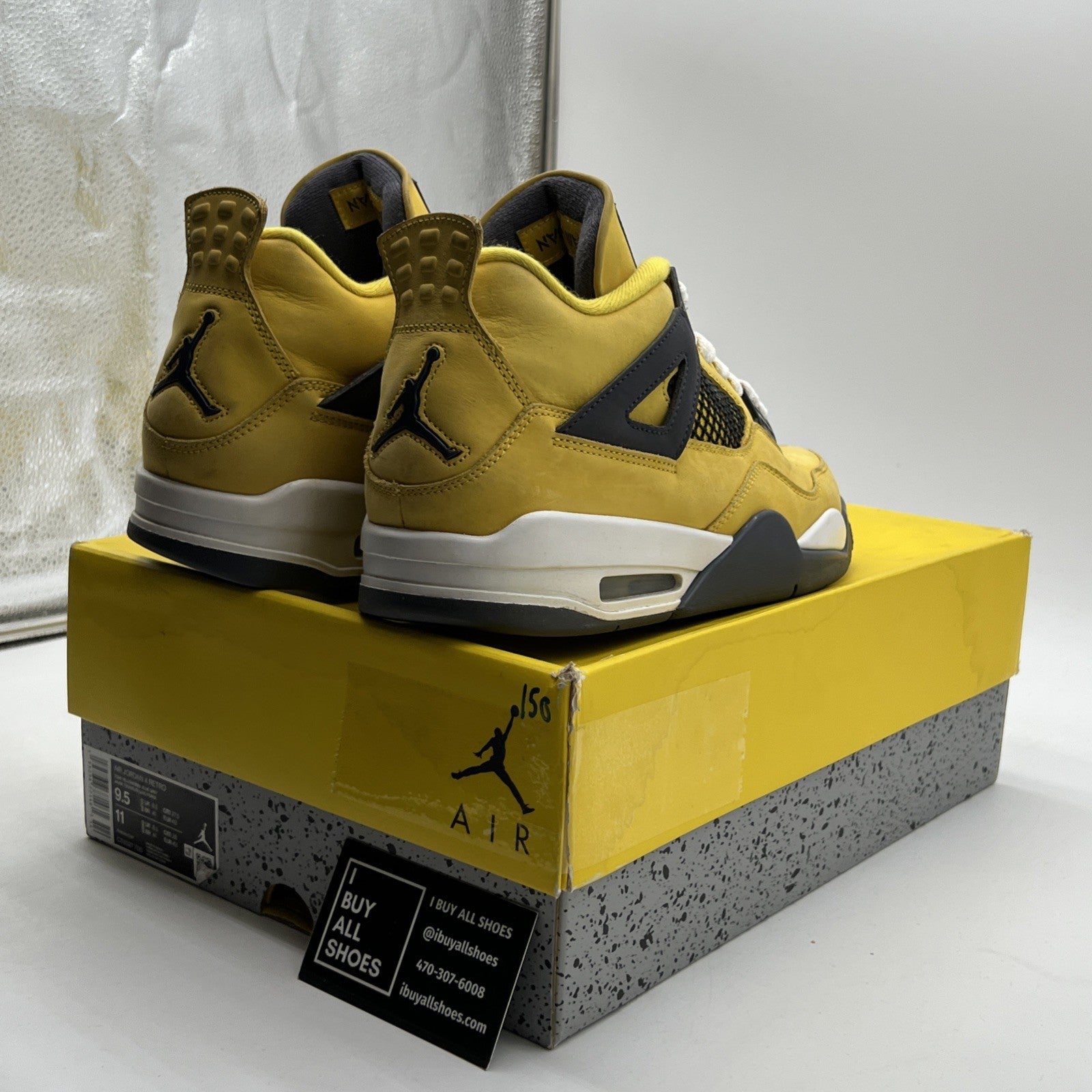 Size 9.5 - Air Jordan 4 Retro Mid Lightning (CT8527-700)