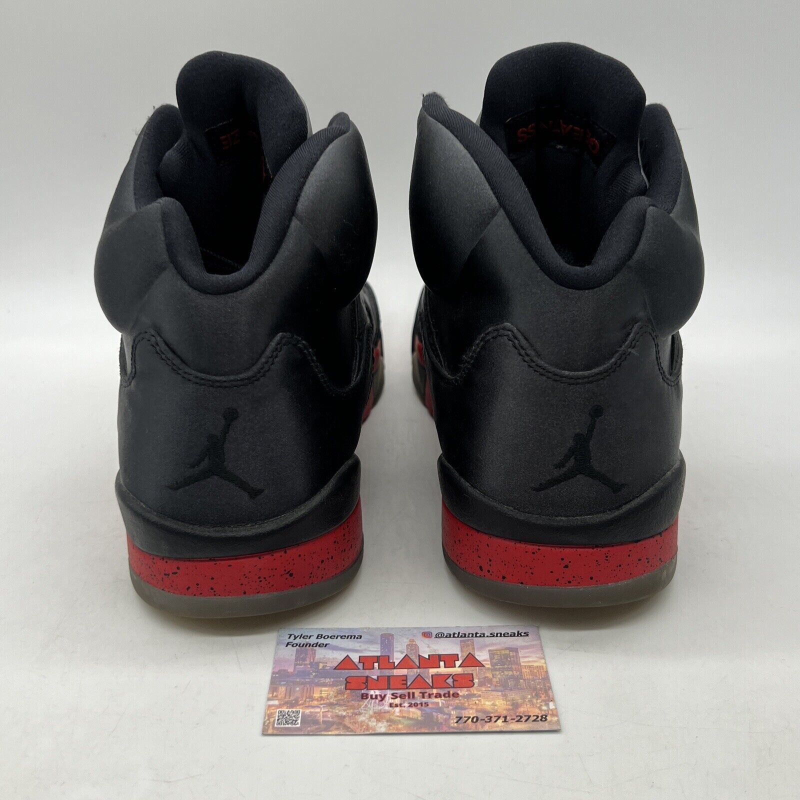 Size 11.5 - Air Jordan 5 Retro Satin Bred Red Icey (136027-006)