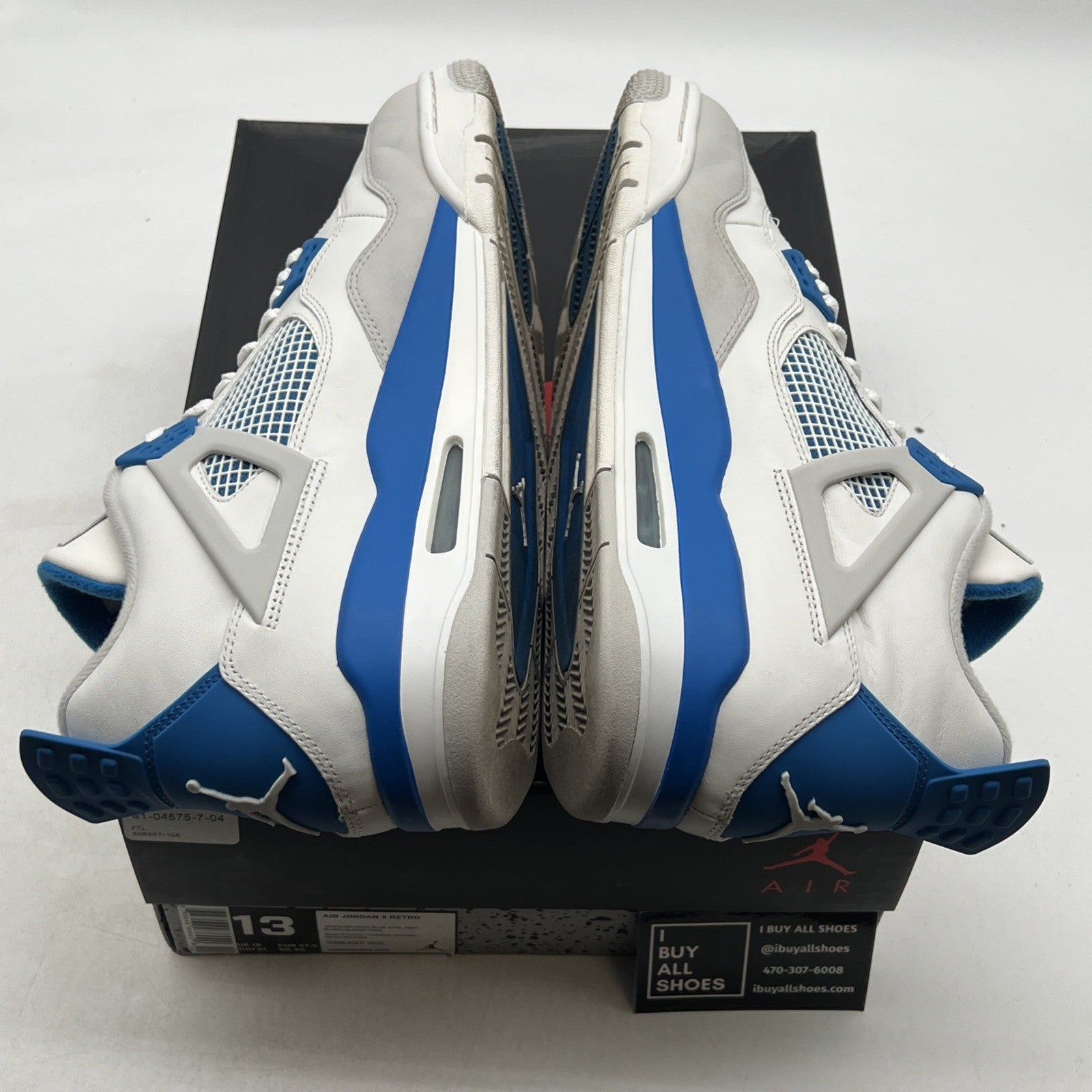 Size 13 - Air Jordan 4 Retro 2024 Military Blue (308497-105)
