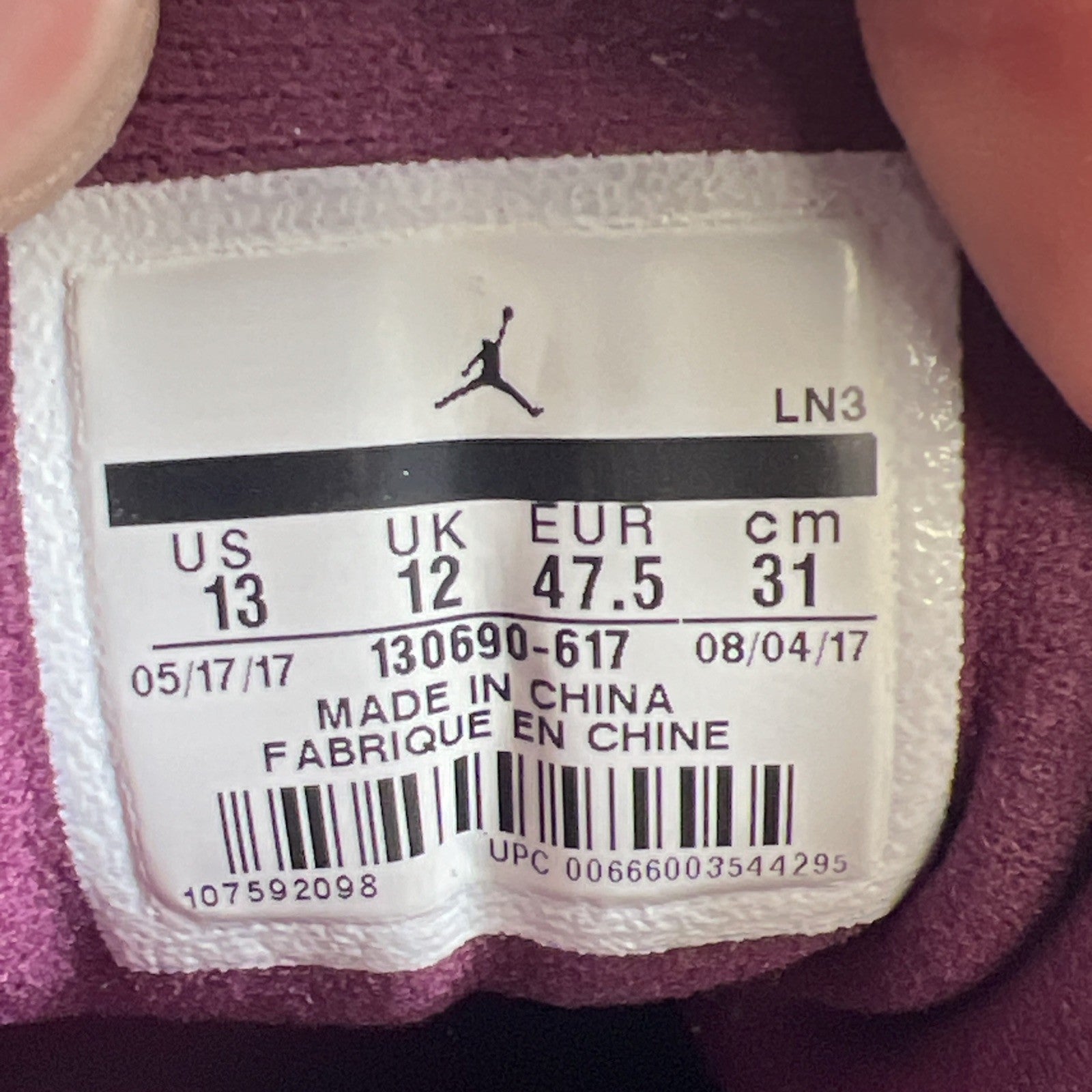 Size 13 - Air Jordan 12 Retro Bordeaux (130690-617)