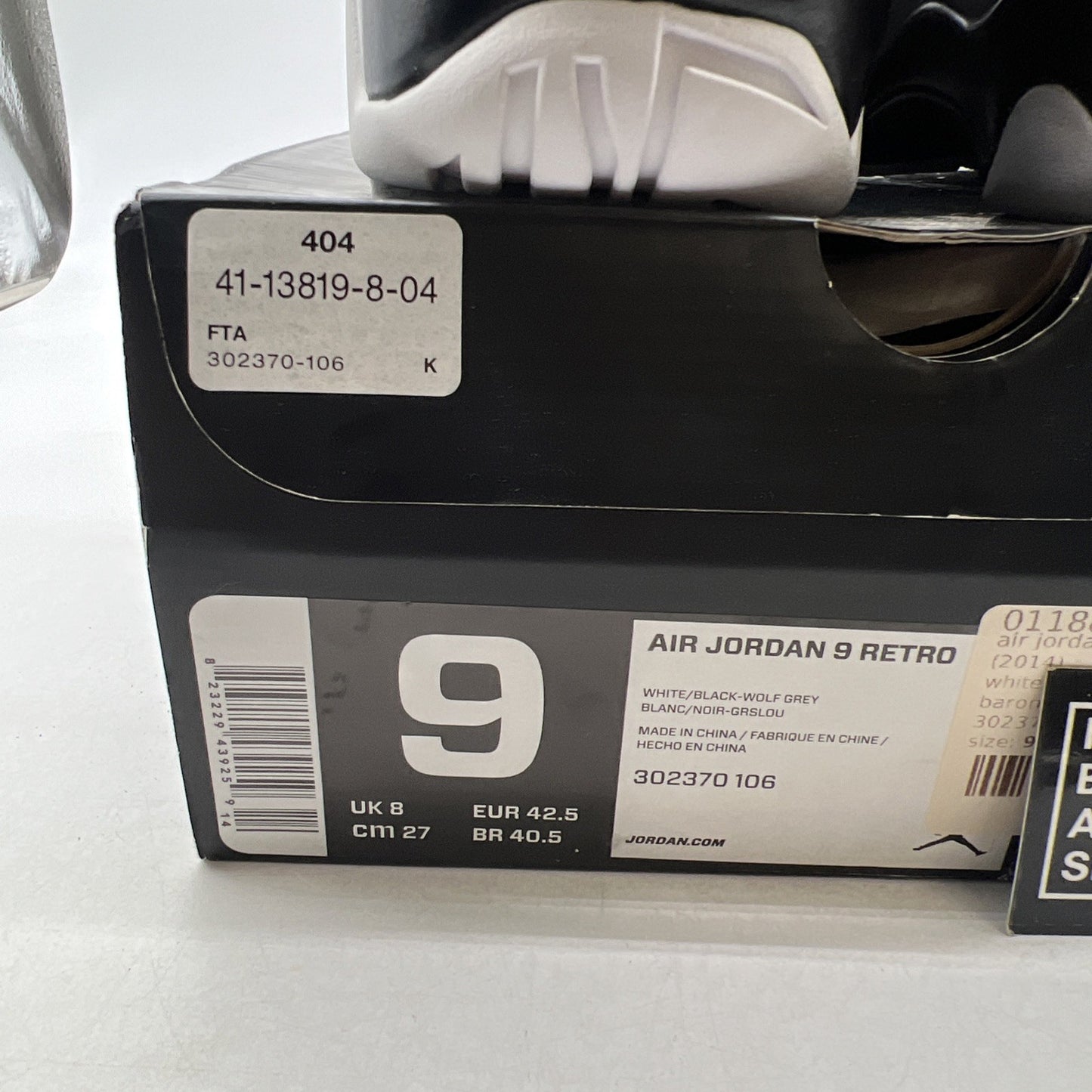 Size 9 - Air Jordan 9 Retro Barons (302370-106)