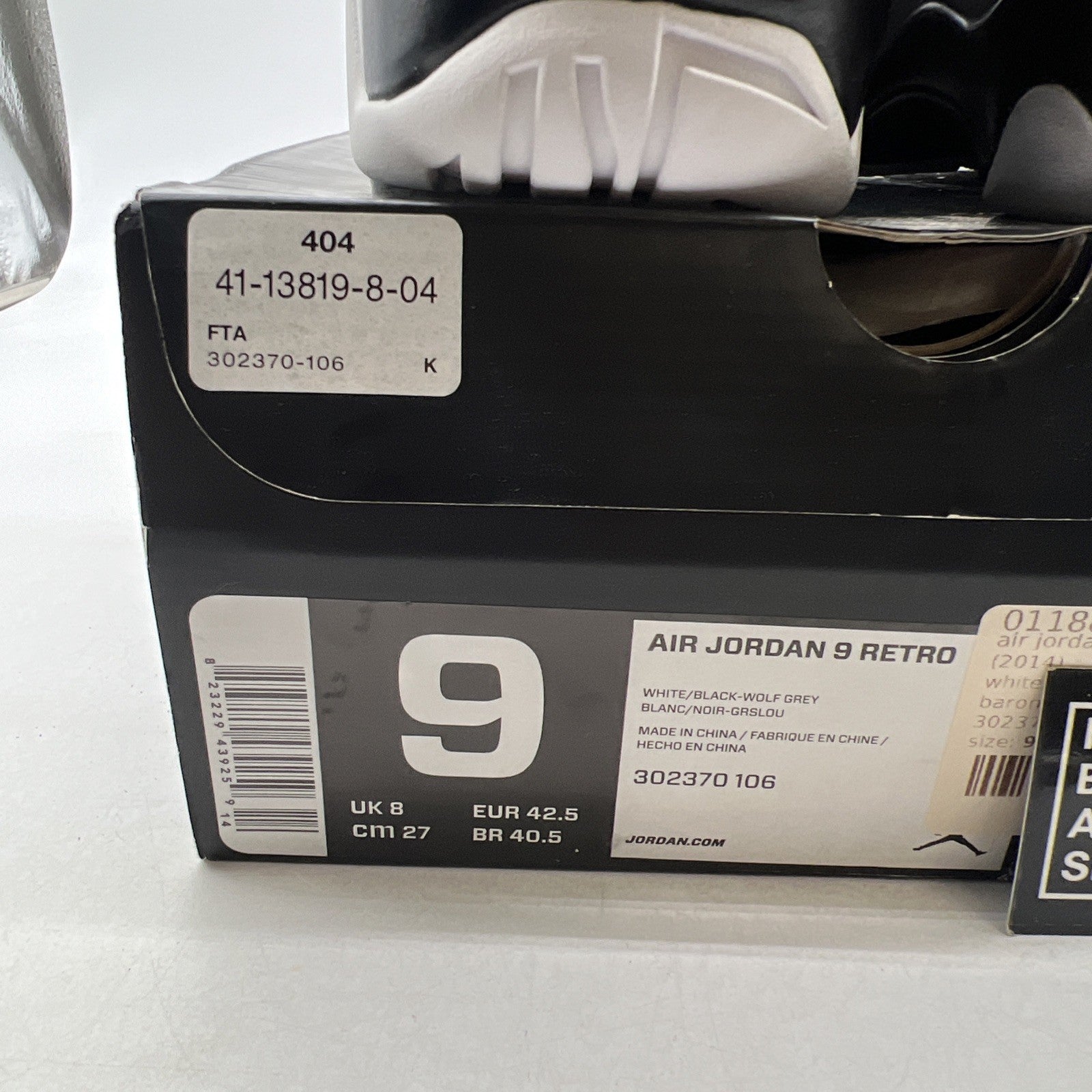 Size 9 - Air Jordan 9 Retro Barons (302370-106)