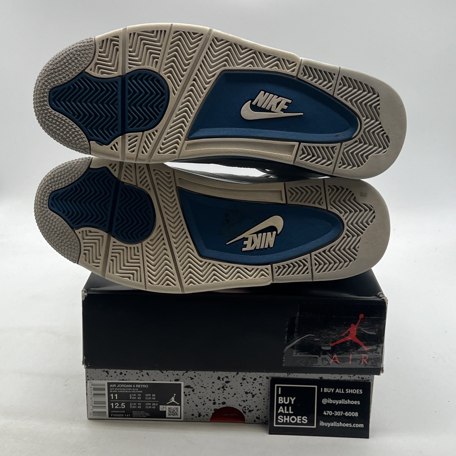 Size 11 - Air Jordan 4 Retro 2024 Military Blue (FV5029-141)