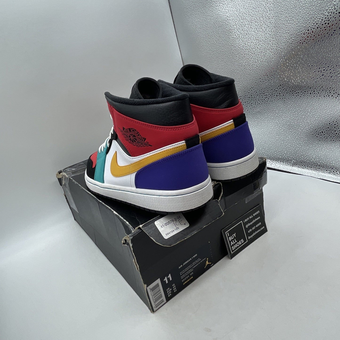 Size 11 - Air Jordan 1 Mid Multi-Color (554724-125)