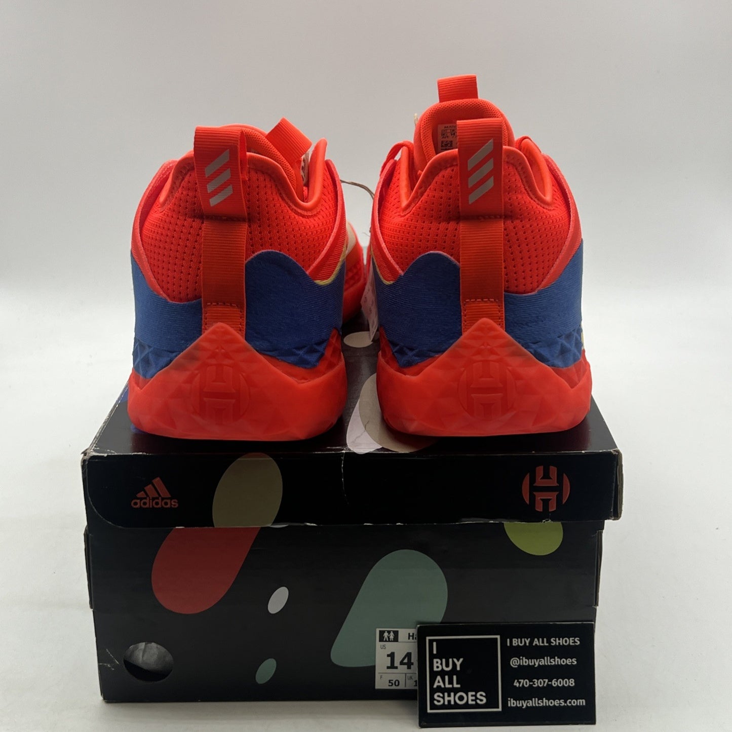 Size 14.5 - adidas Harden Vol. 5 Futurenatural Solar Red (H68684)
