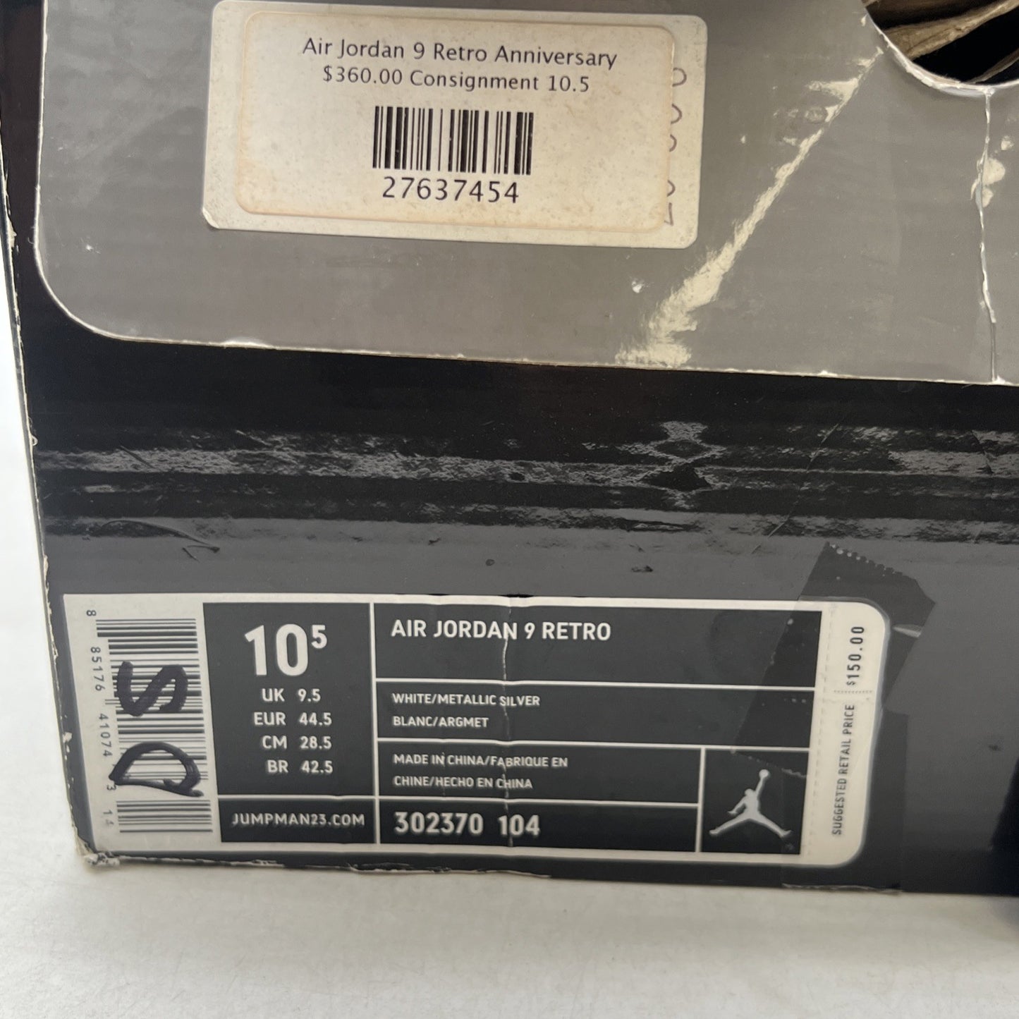 Size 10.5 - Air Jordan 9 Retro 25th Anniversary (302370-104)