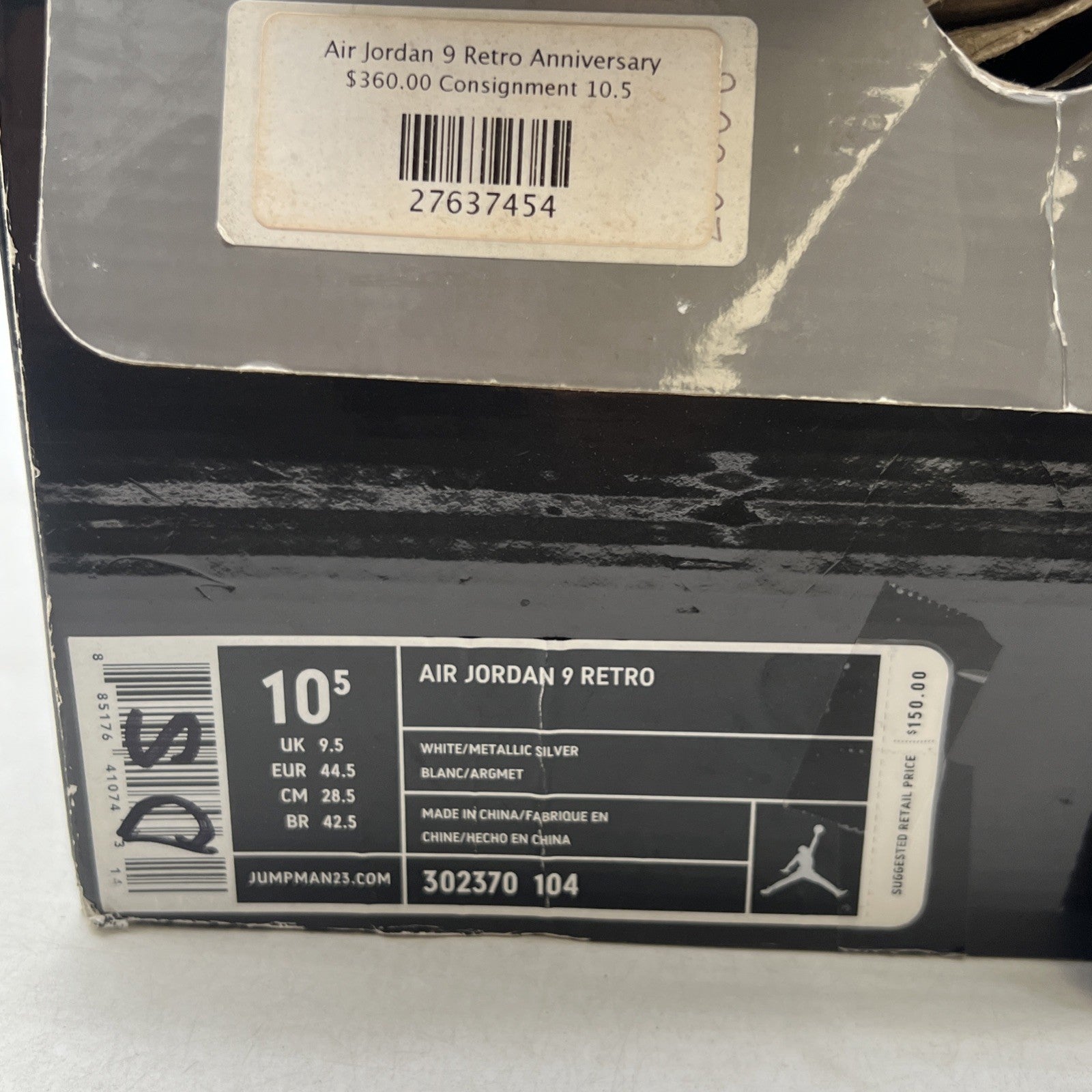 Size 10.5 - Air Jordan 9 Retro 25th Anniversary (302370-104)