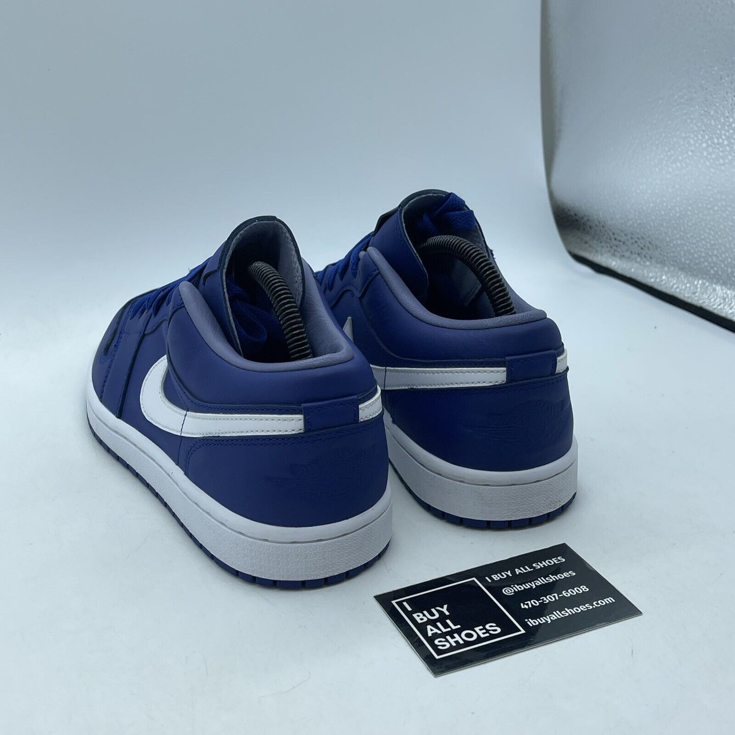 Size 9W - Air Jordan 1 SE Low Deep Royal Blue White Leather (DA8008-401)