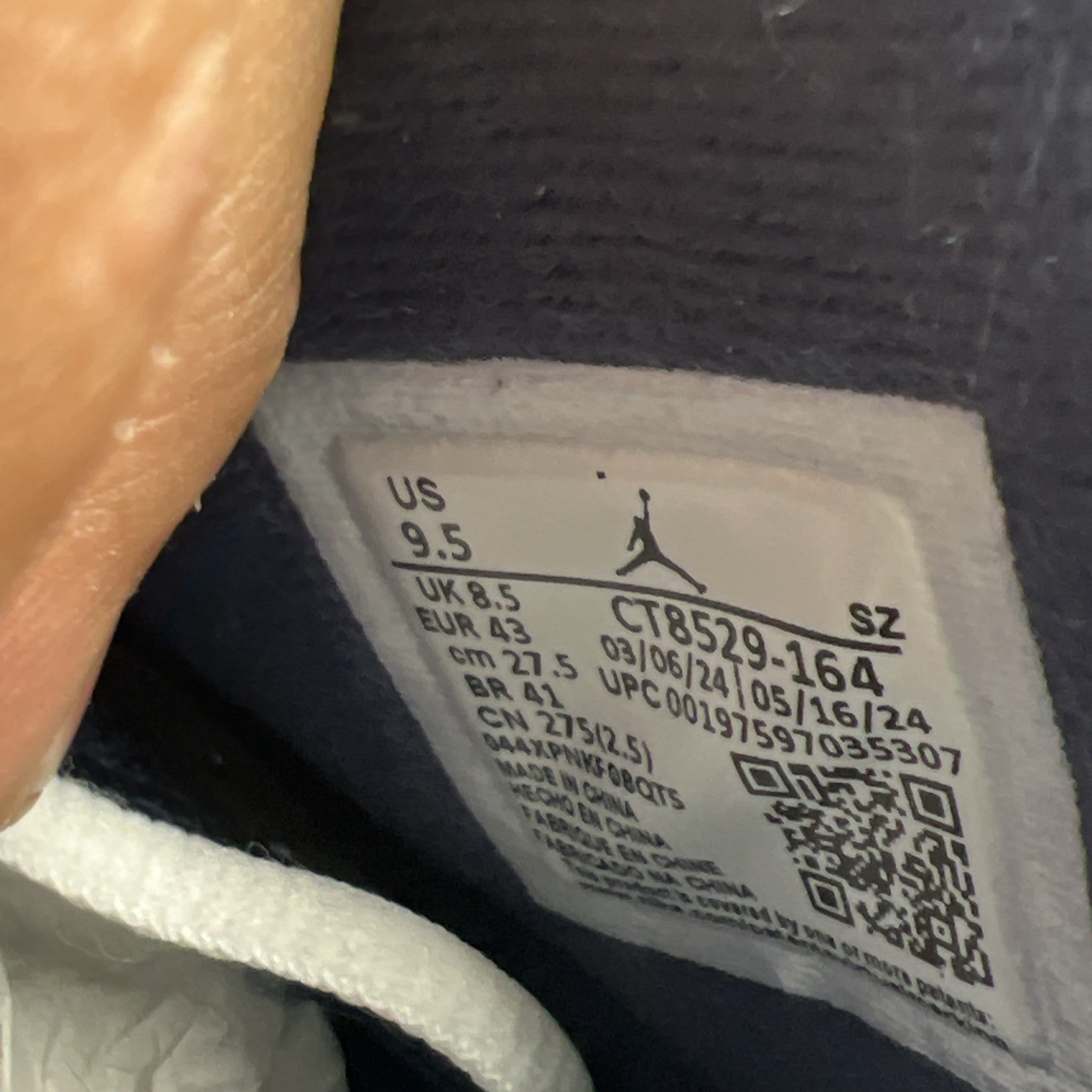 Size 9.5 - Air Jordan 6 Retro 2024 Olympic (CT8529-164)