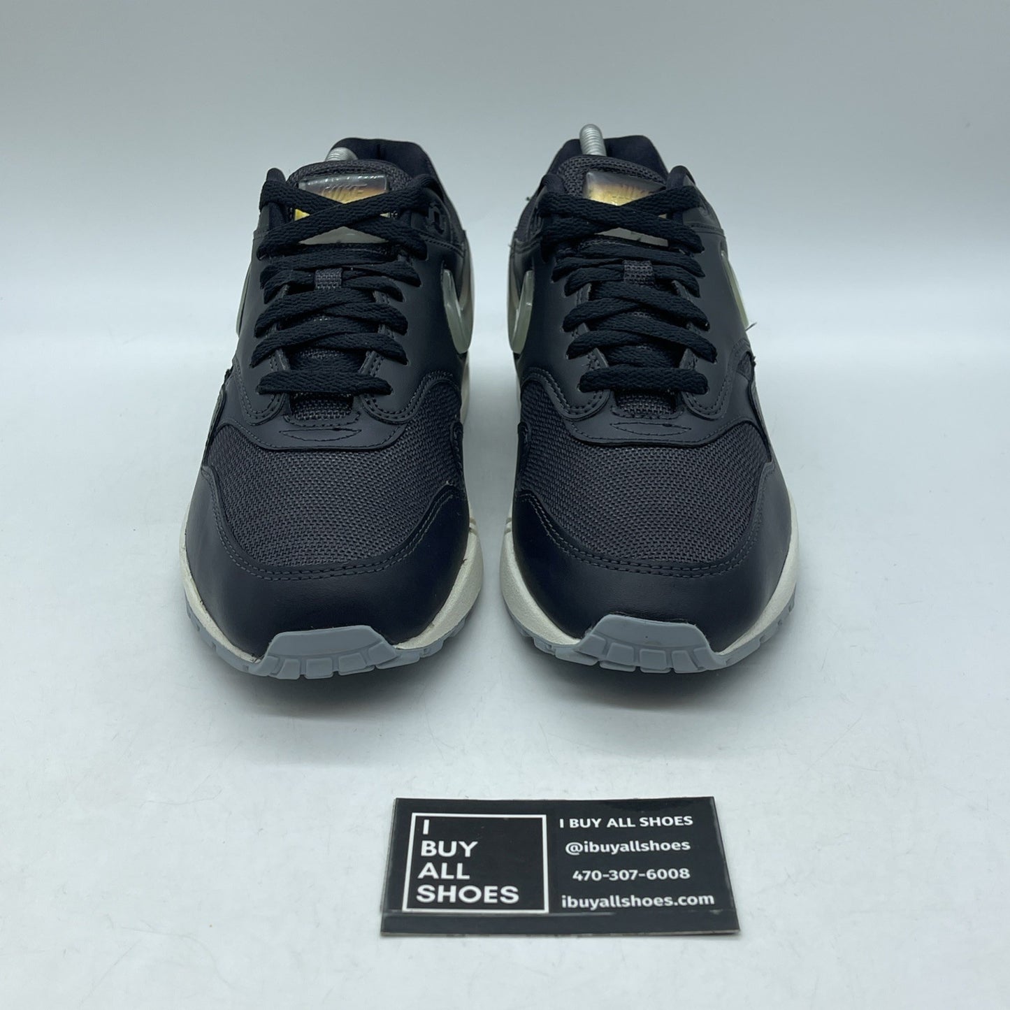 Size 10.5W - Nike Air Max 1 Jelly Jewel Black Leather (AT5248-001)