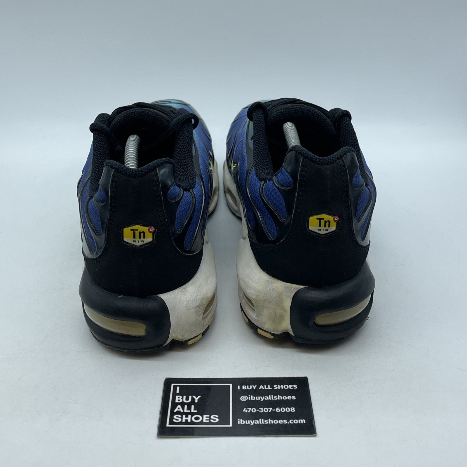 Size 13 - Nike Air Max Plus Hyper Blue Black Suede Leather (604133-475)