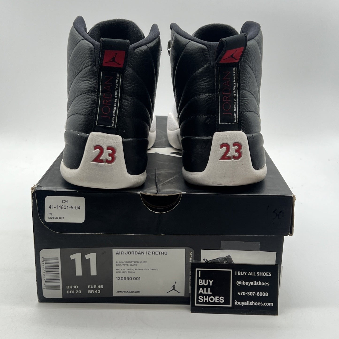 Size 11 - Air Jordan 12 Retro 2012 Playoff (130690-001)