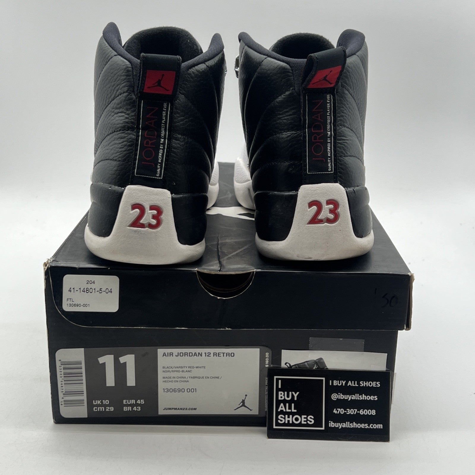 Size 11 - Air Jordan 12 Retro 2012 Playoff (130690-001)