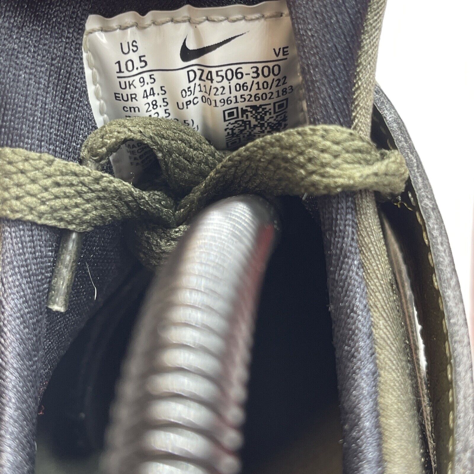 Size 10.5 - Nike Air Huarache Cargo Khaki Black Green Suede Rubber (DZ4506-300)