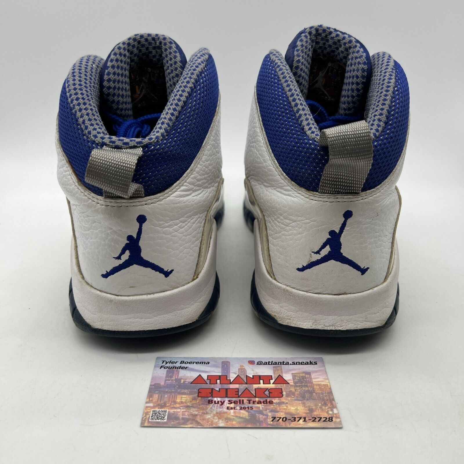 Size 11 - Air Jordan 10 Retro TXT Old Royal White Blue Leather (487214-107)